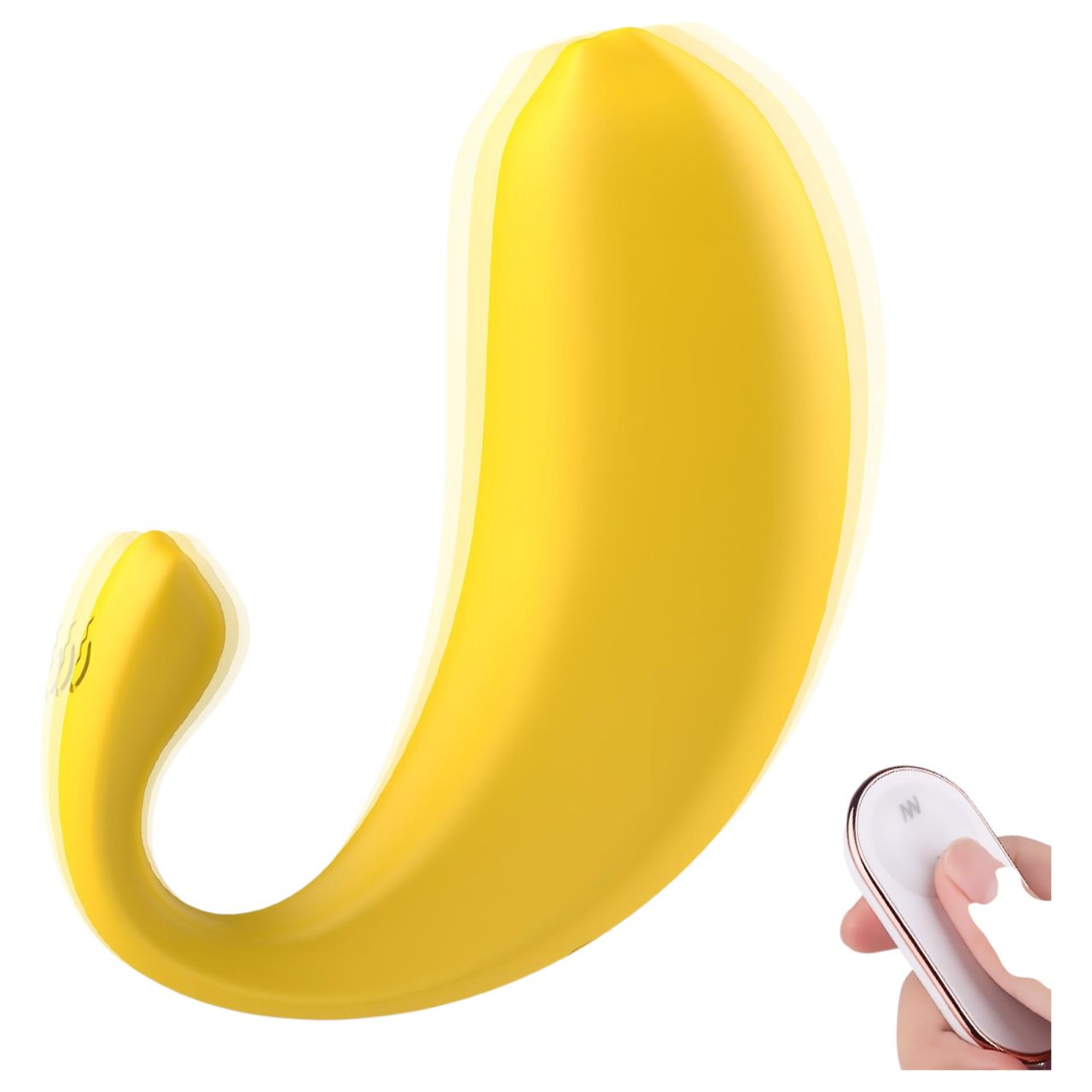 Sex HD - okos, banán formájú vibrációs tojás (sárga) Sex HD - okos, banán formájú vibrációs tojás (sárga)