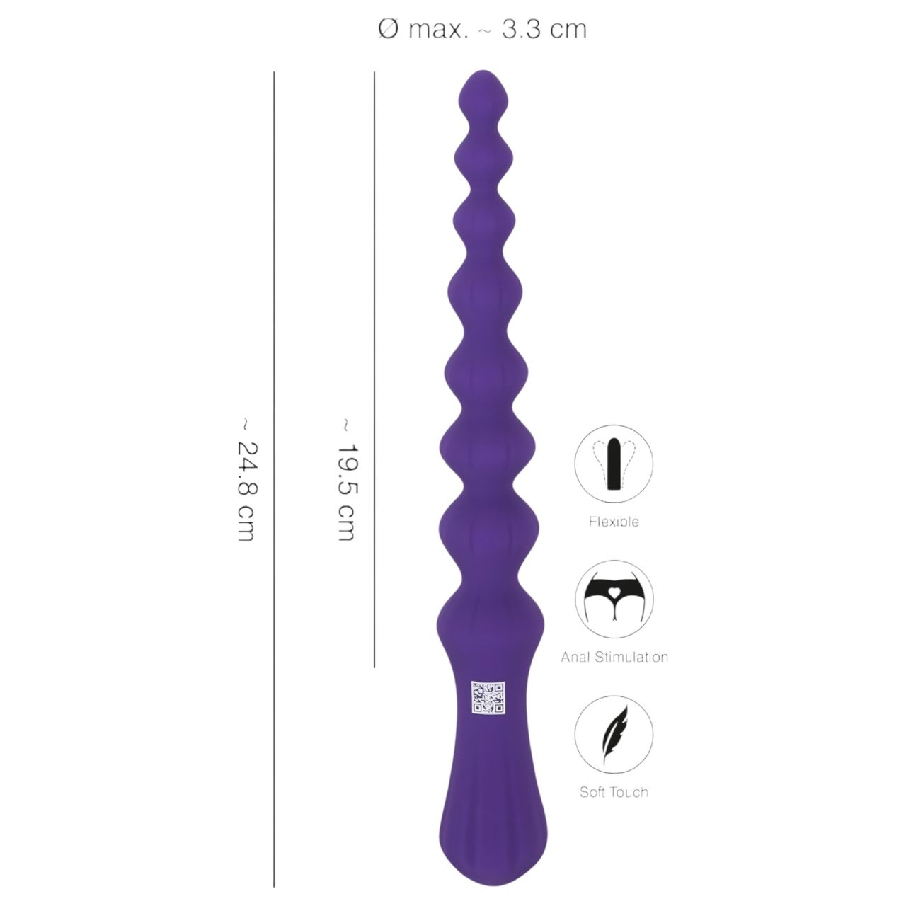 You2Toys - Gömbös, flexibilis anál dildó (lila)