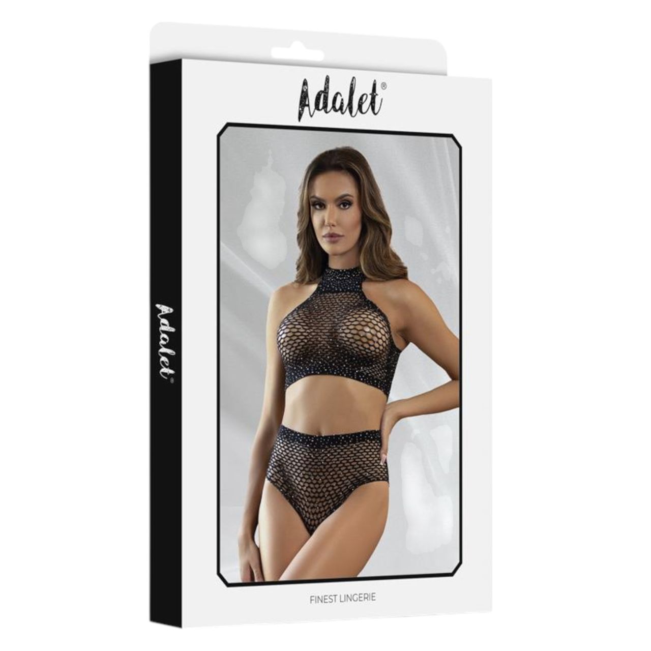 Adalet Marga - hálós necc szett - (fekete) Adalet Marga - hálós necc szett - (fekete)