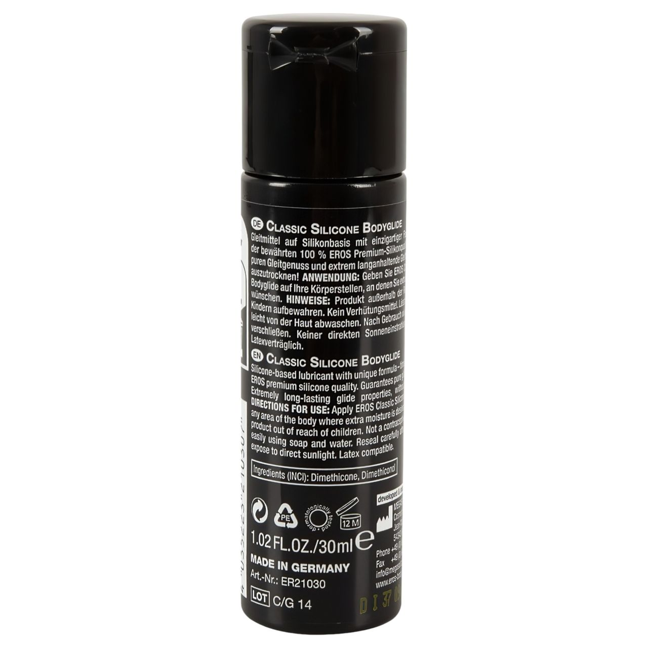 EROS 2in1 - szilikonos síkosító (30ml) EROS 2in1 - szilikonos síkosító (30ml)