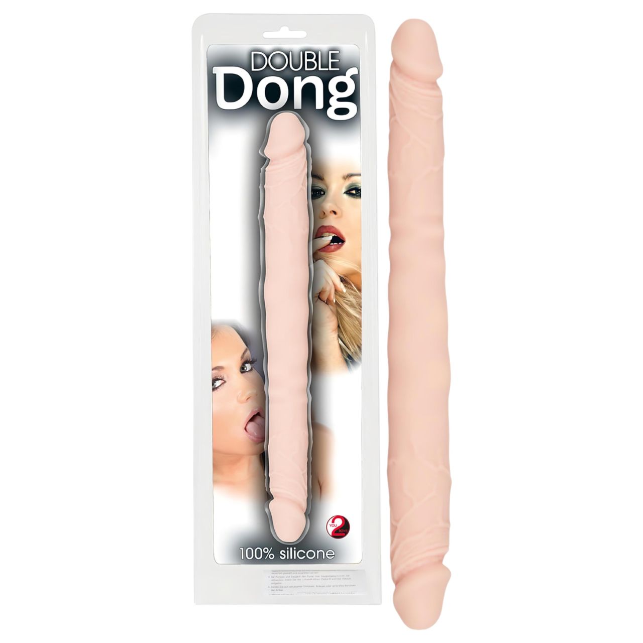 You2Toys - Double Dong - 100% szilikon dildó (natúr) You2Toys - Double Dong - 100% szilikon dildó (natúr)