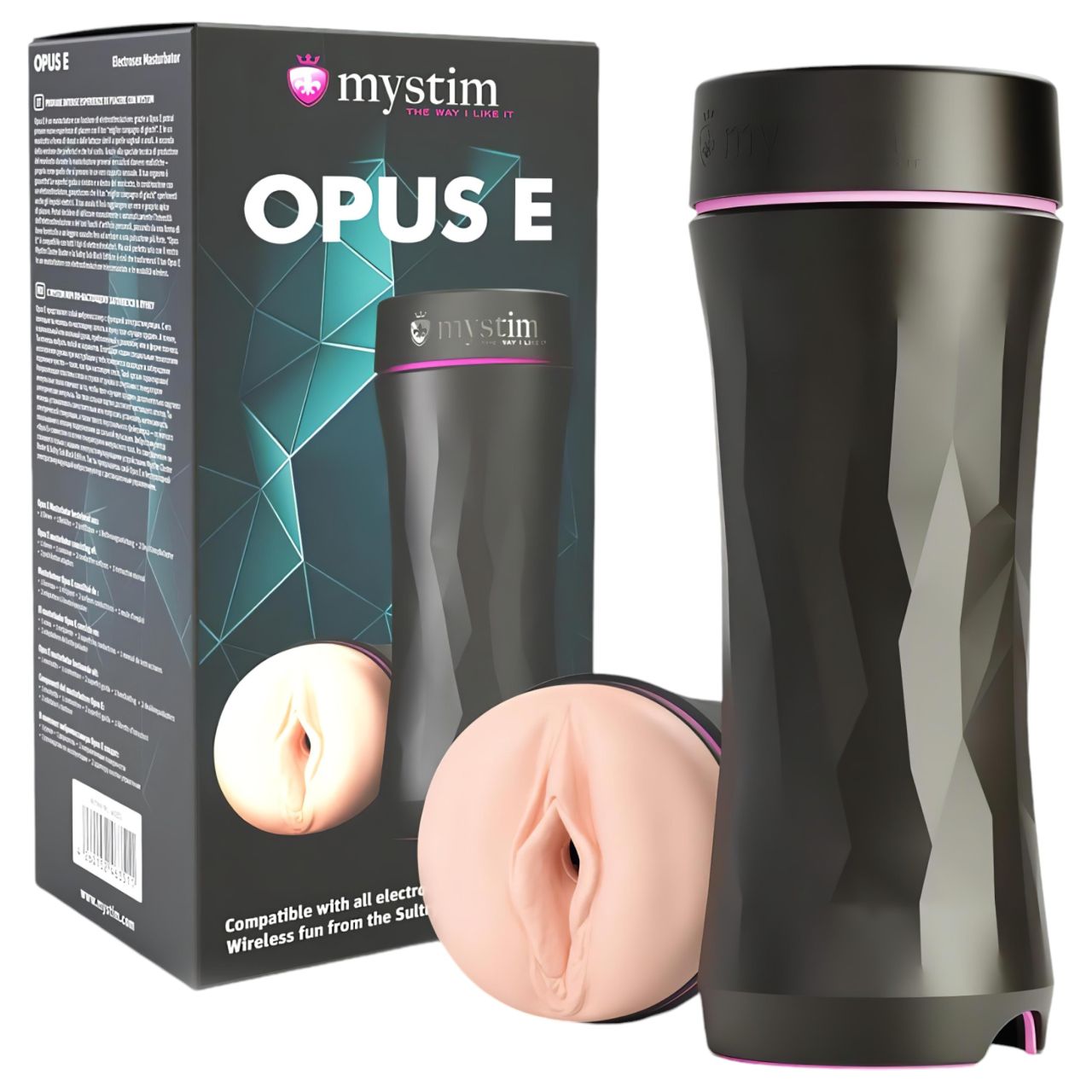 mystim Opus E Vagina - elektro műpunci (natúr-fekete) mystim Opus E Vagina - elektro műpunci (natúr-fekete)