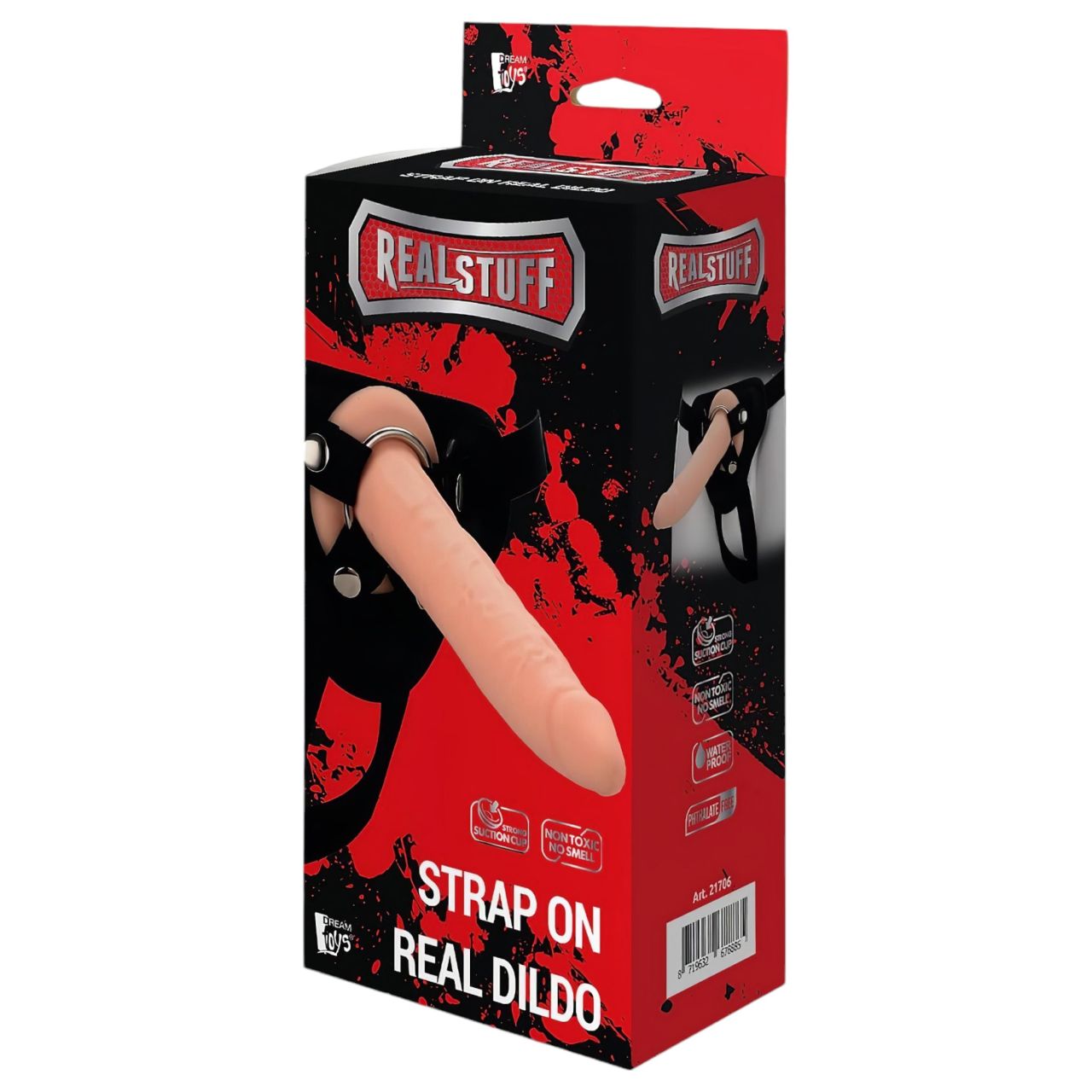 RealStuff Strap-On - keskeny, felcsatolható dildó (natúr) RealStuff Strap-On - keskeny, felcsatolható dildó (natúr)