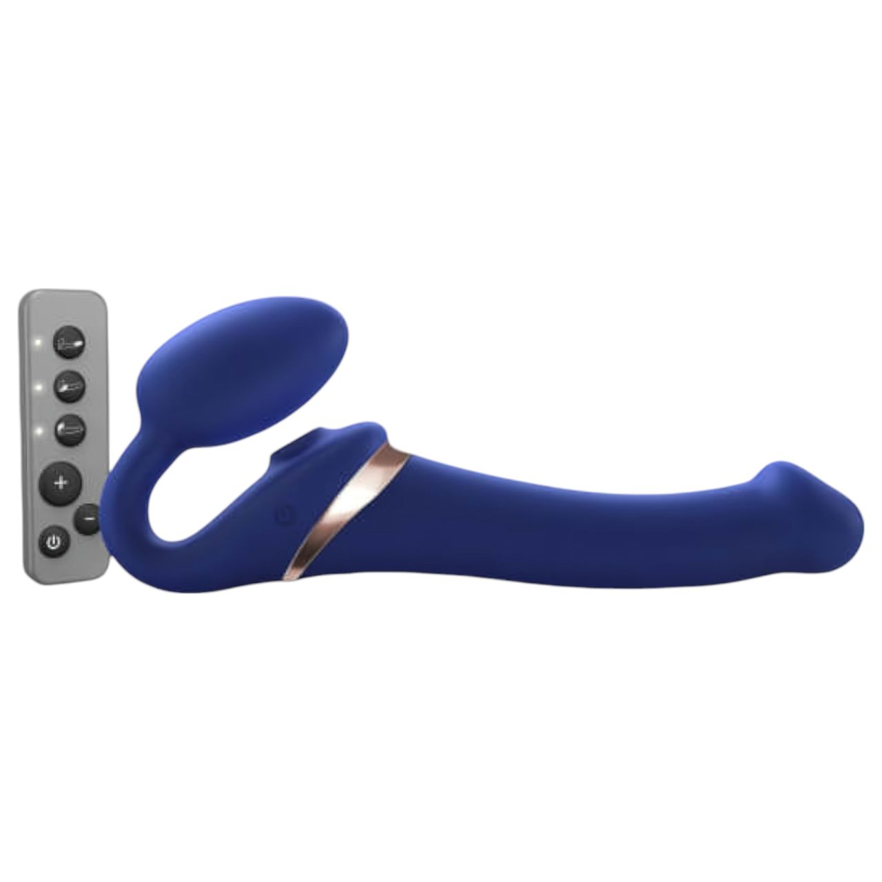 Strap-on-me M - felcsatolható, léghullámos vibrátor (kék) Strap-on-me M - felcsatolható, léghullámos vibrátor (kék)