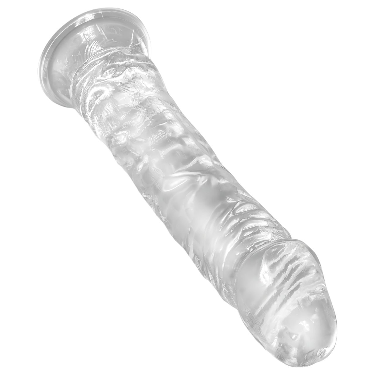 King Cock Clear 8 - tapadókorongos, nagy dildó (20cm) King Cock Clear 8 - tapadókorongos, nagy dildó (20cm)