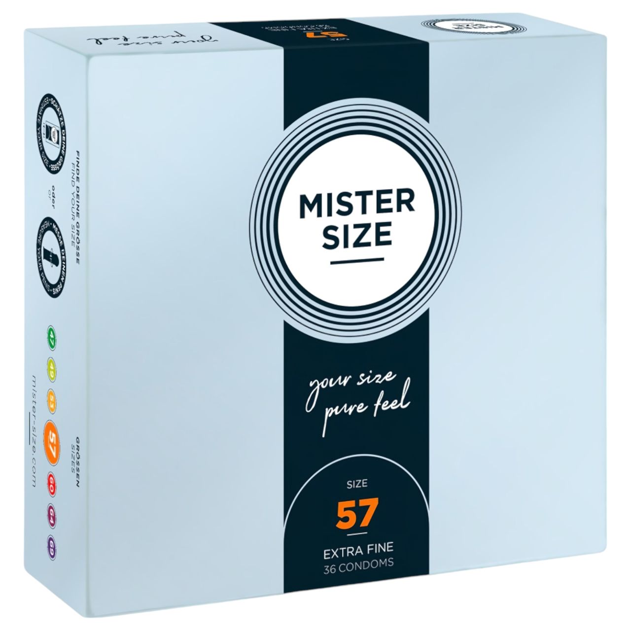 Mister Size vékony óvszer - 57mm (36db) Mister Size vékony óvszer - 57mm (36db)