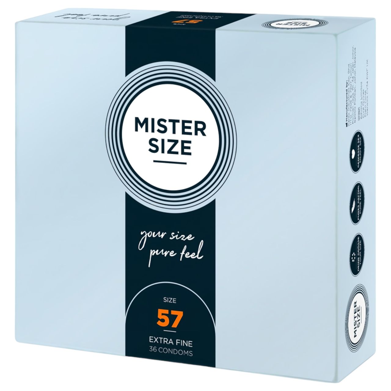 Mister Size vékony óvszer - 57mm (36db) Mister Size vékony óvszer - 57mm (36db)