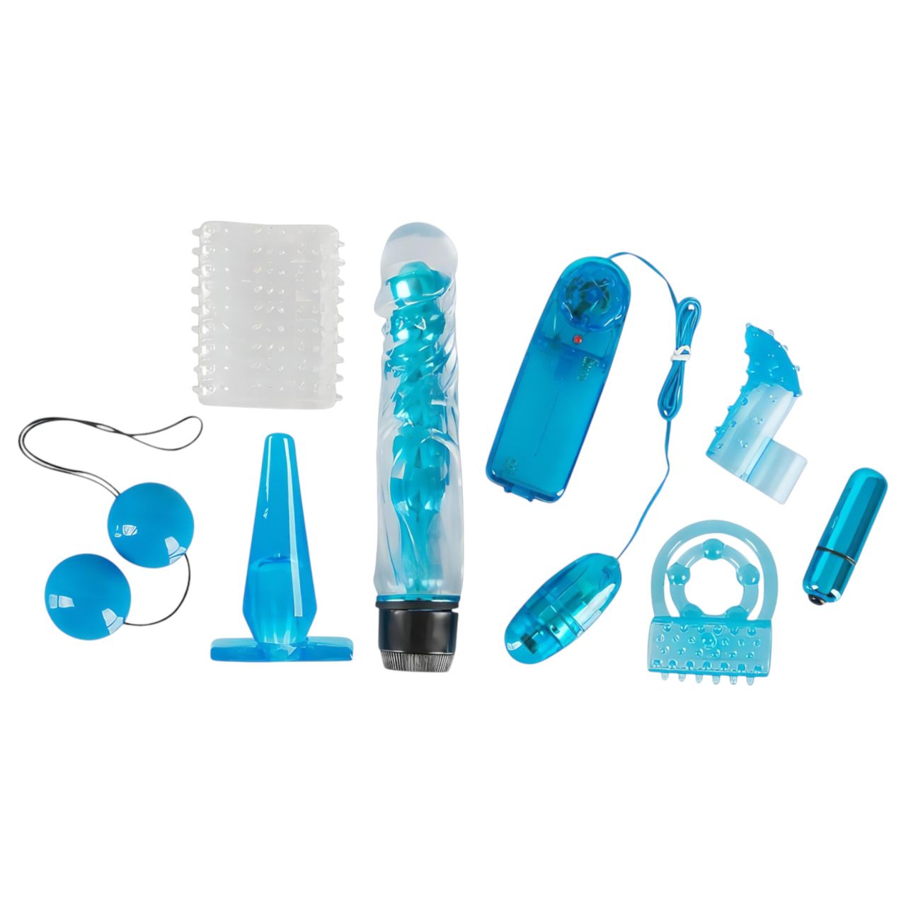 You2Toys - Blue Appetizer - vibrátoros készlet (8 részes) You2Toys - Blue Appetizer - vibrátoros készlet (8 részes)