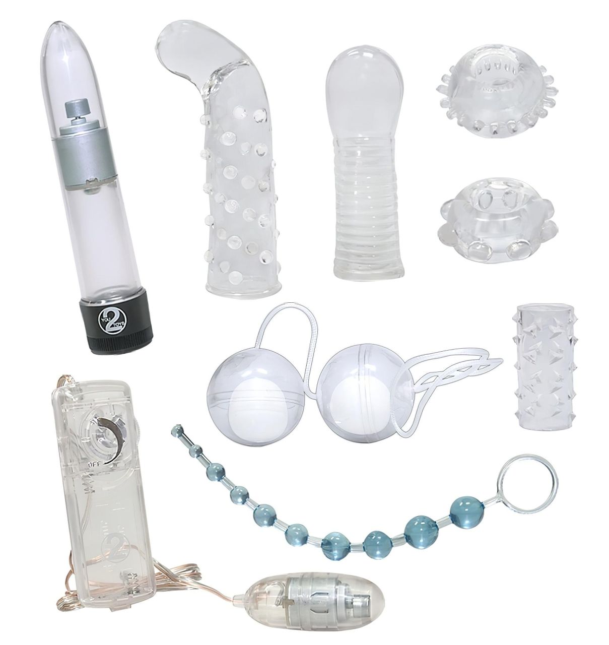 Kristálytiszta - vibrátoros készlet (9 részes) Kristálytiszta - vibrátoros készlet (9 részes)