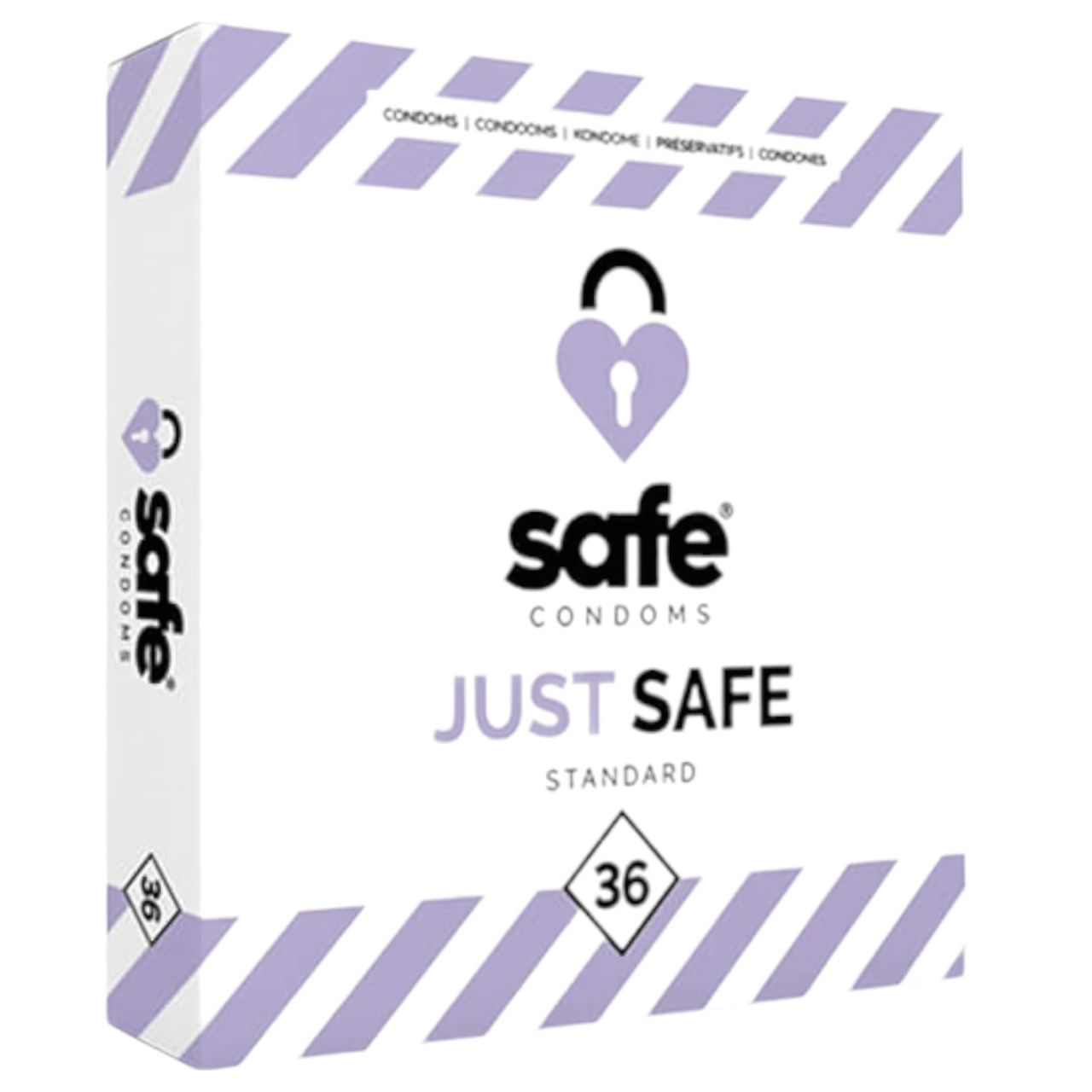 SAFE Just Safe - standard óvszer - vanília (36db) SAFE Just Safe - standard óvszer - vanília (36db)