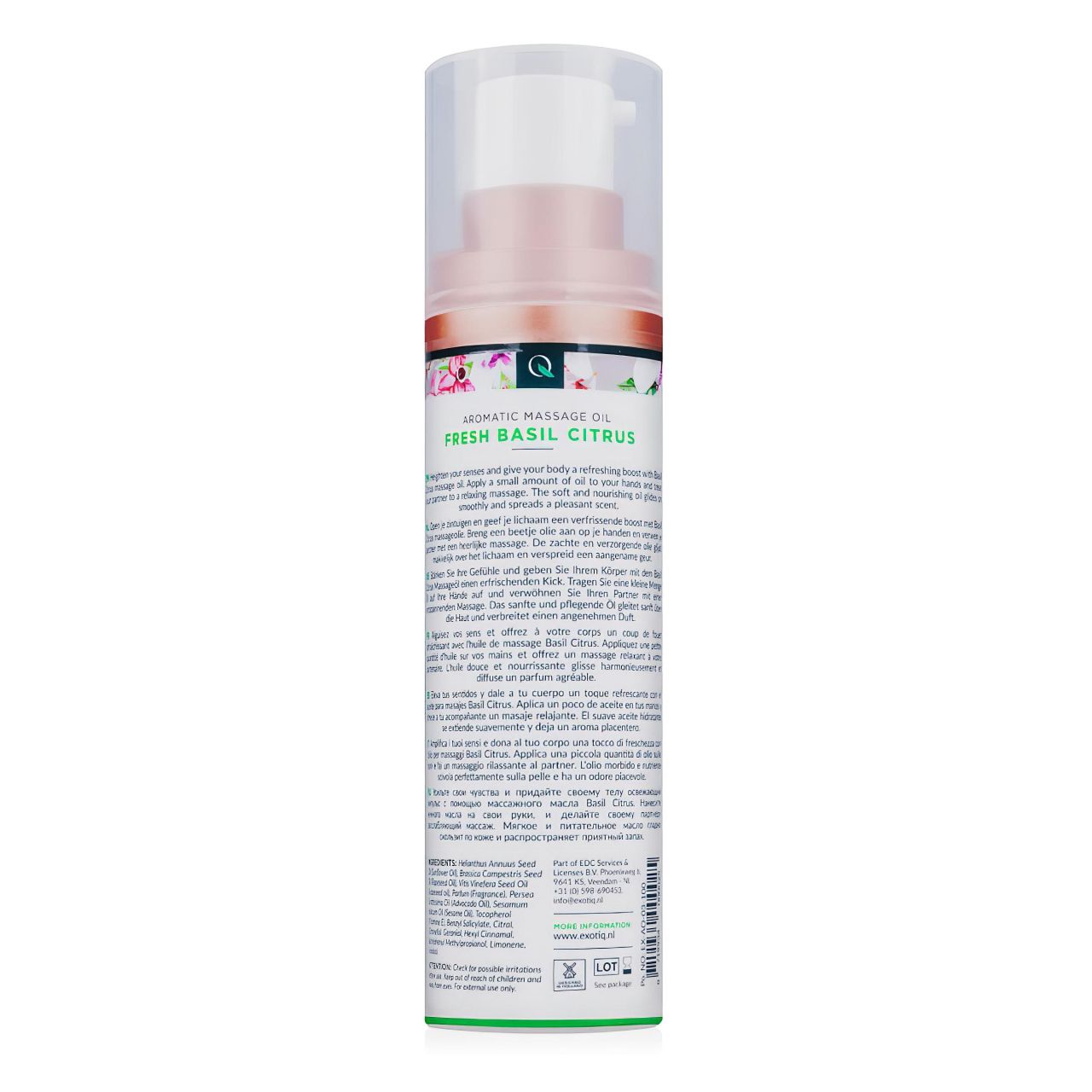 Exotiq - illatos masszázsolaj - bazsalikom-citrom (100ml) Exotiq - illatos masszázsolaj - bazsalikom-citrom (100ml)