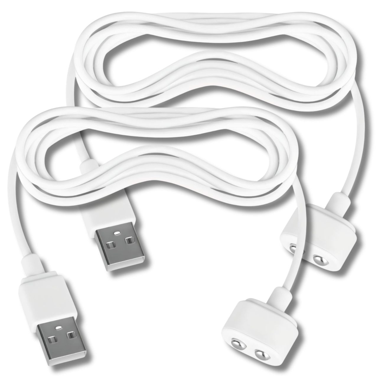 Satisfyer - mágneses USB töltőkábel - 2db (fehér) Satisfyer - mágneses USB töltőkábel - 2db (fehér)
