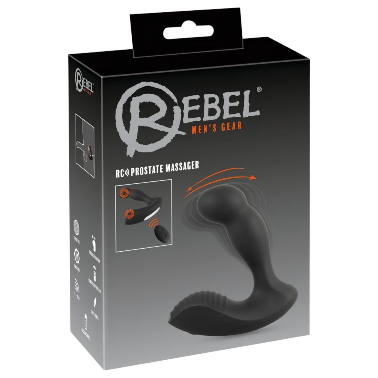 Rebel - akkus, távirányítós prosztata vibrátor (fekete) Rebel - akkus, távirányítós prosztata vibrátor (fekete)