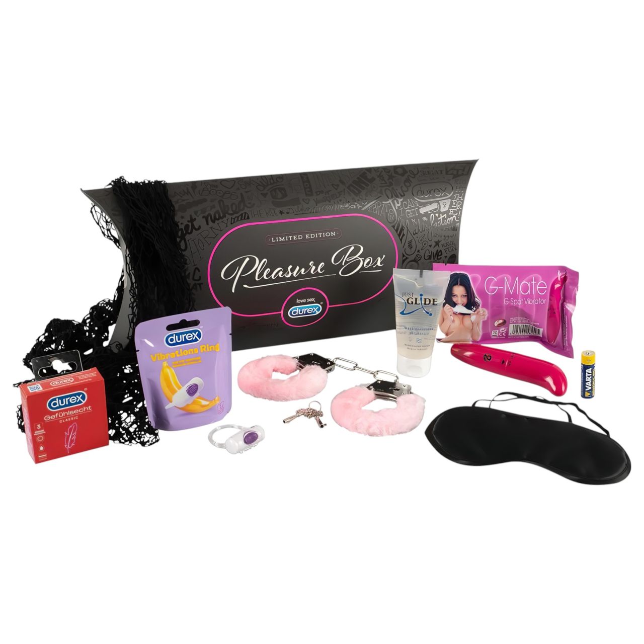 Durex Pleasure Box - vibrátoros szett (8 részes) Durex Pleasure Box - vibrátoros szett (8 részes)