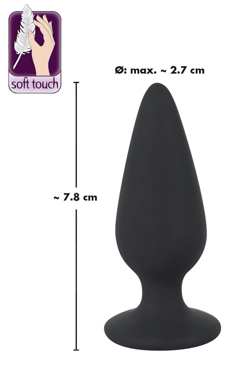 Black Velvets Heavy - 40g-os anál plug (fekete) Black Velvets Heavy - 40g-os anál plug (fekete)