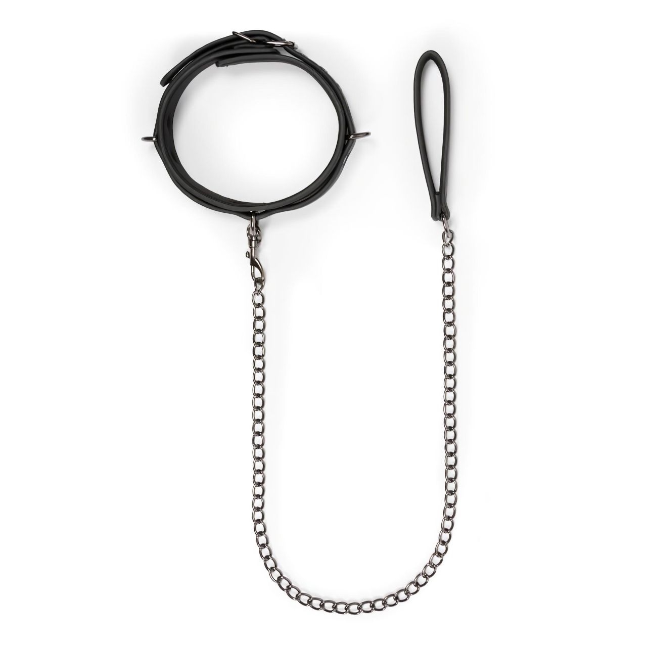 Easytoys - fétis nyakörv és póráz (fekete) Easytoys - fétis nyakörv és póráz (fekete)