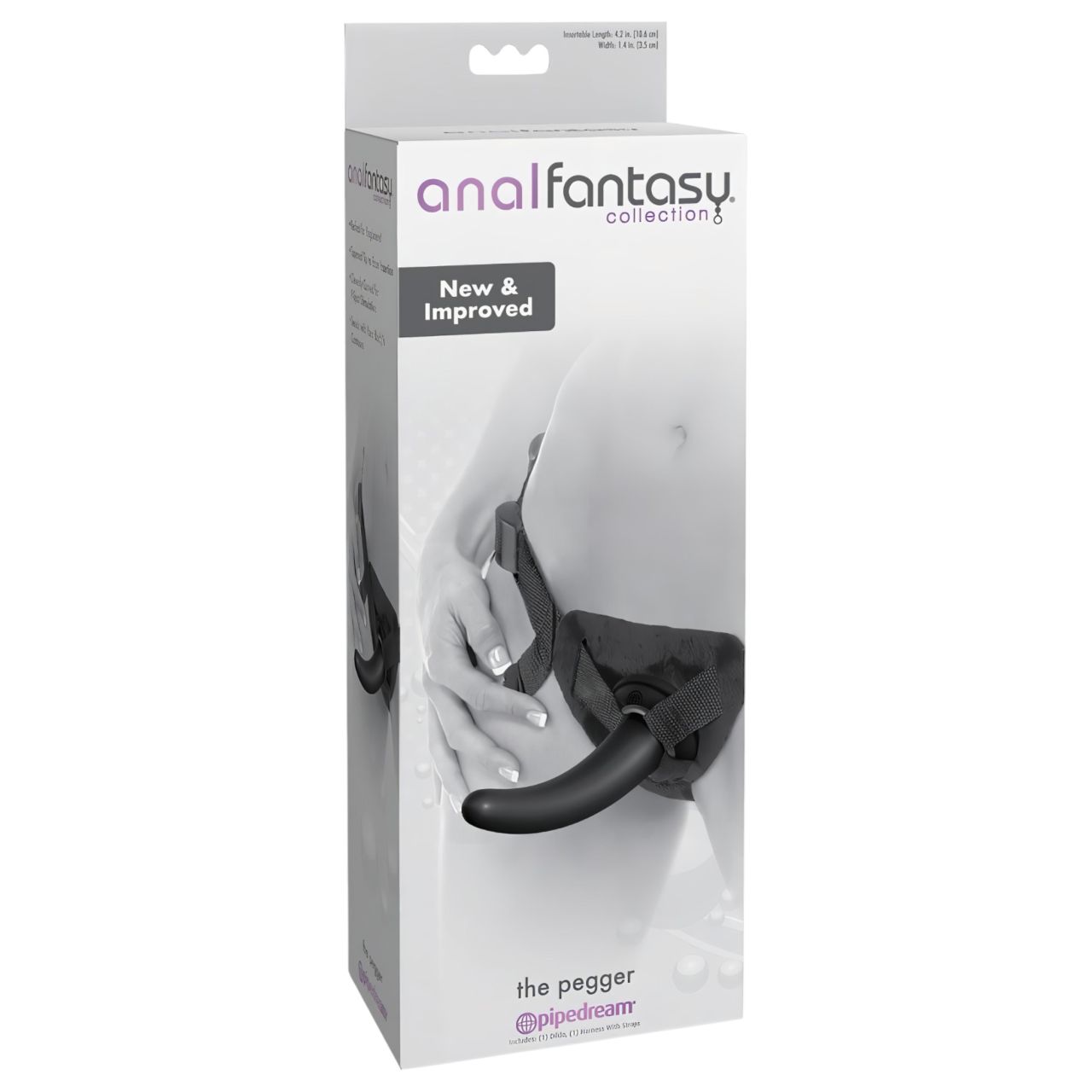 analfantasy The Pegger - felcsatolható dildó (fekete) analfantasy The Pegger - felcsatolható dildó (fekete)