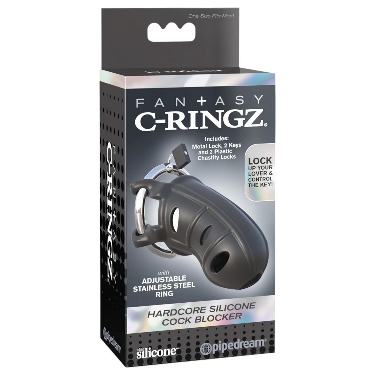 C-Ringz - szilikon pénisz ketrec (fekete)
