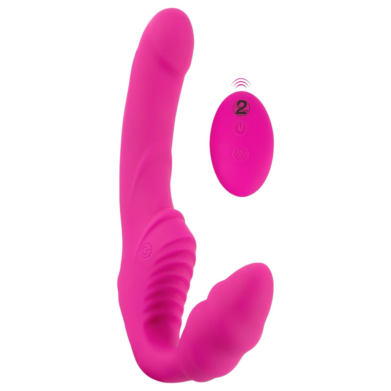 Strepless Strap-On - felcsatolható vibrátor (pink) Strepless Strap-On - felcsatolható vibrátor (pink)