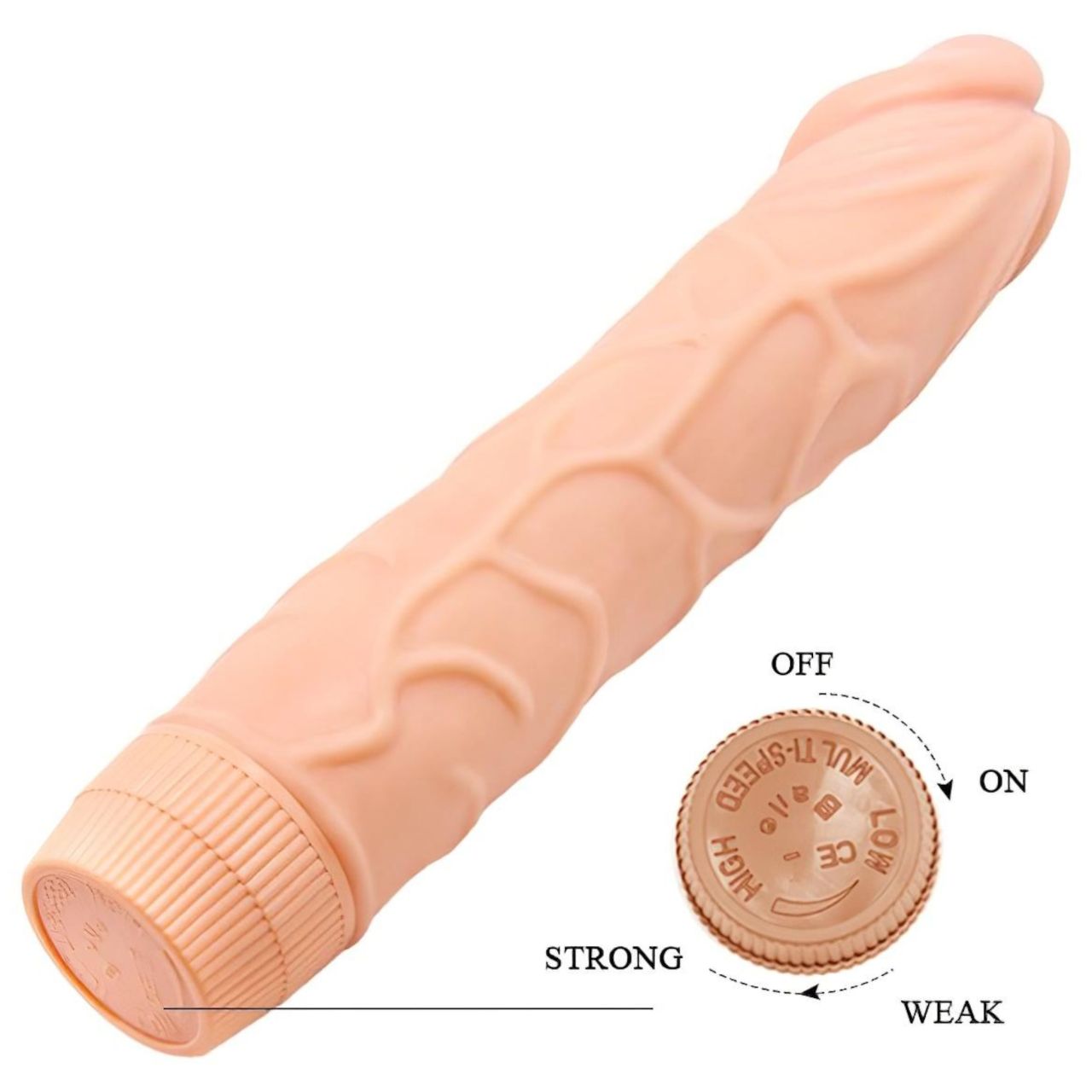 Baile Barbara - élethű vibrátor - 22,5 cm (natúr) Baile Barbara - élethű vibrátor - 22,5 cm (natúr)
