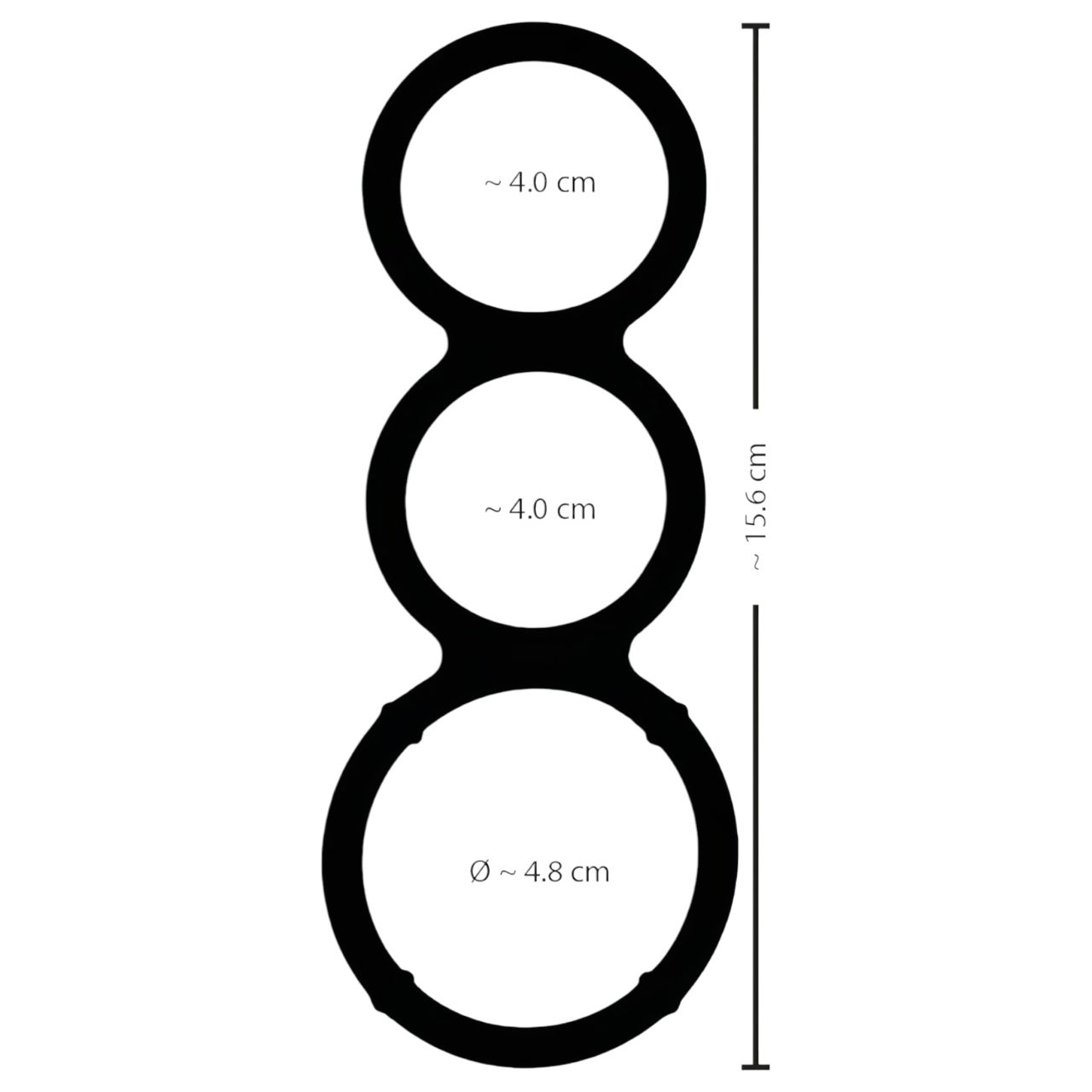 You2Toys - tripla szilikon pénisz- és heregyűrű (ezüst) You2Toys - tripla szilikon pénisz- és heregyűrű (ezüst)