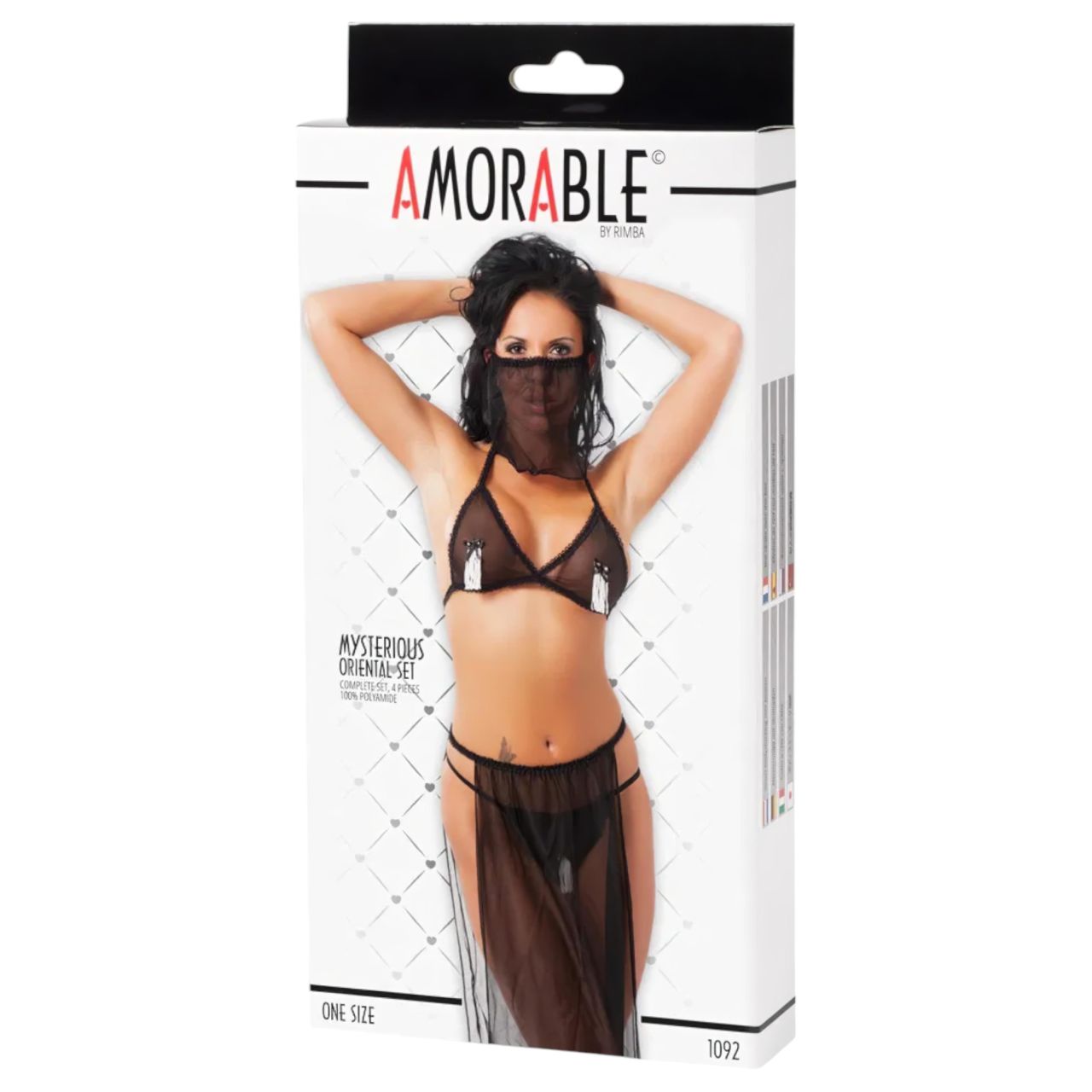 Amorable - hastáncos jelmez - (fekete) - S-L Amorable - hastáncos jelmez - (fekete) - S-L