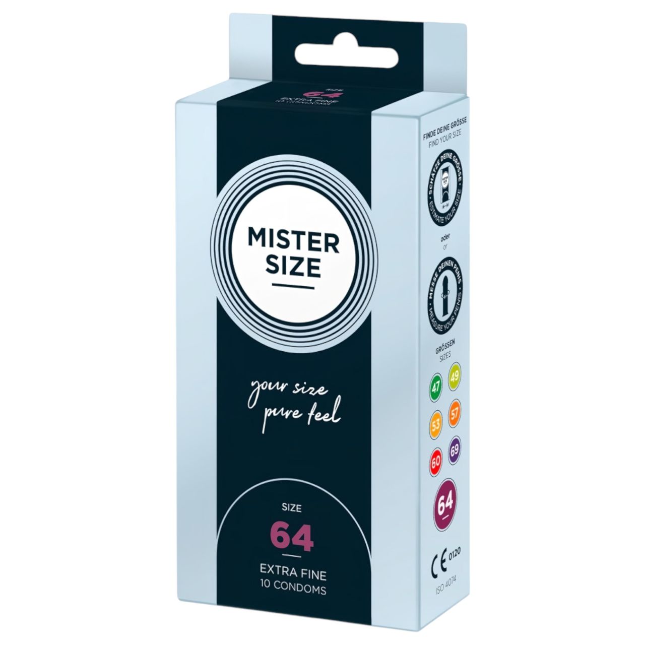 Mister Size vékony óvszer - 64mm (10db) Mister Size vékony óvszer - 64mm (10db)