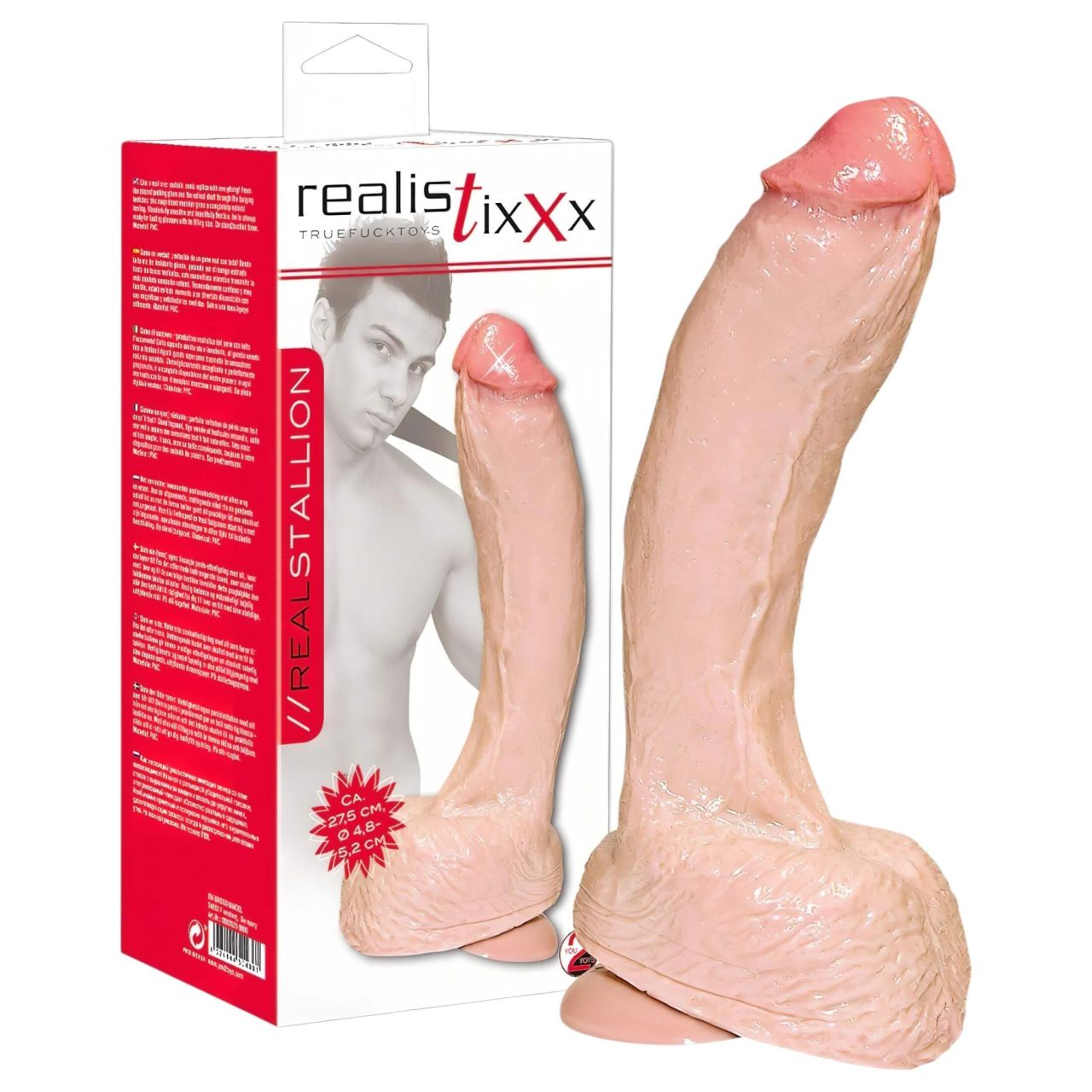 realistixxx Giant - extra nagy dildó (natúr) realistixxx Giant - extra nagy dildó (natúr)