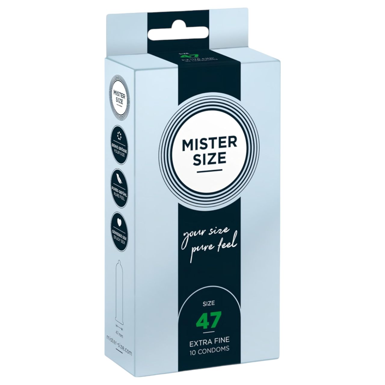 Mister Size vékony óvszer - 47mm (10db) Mister Size vékony óvszer - 47mm (10db)