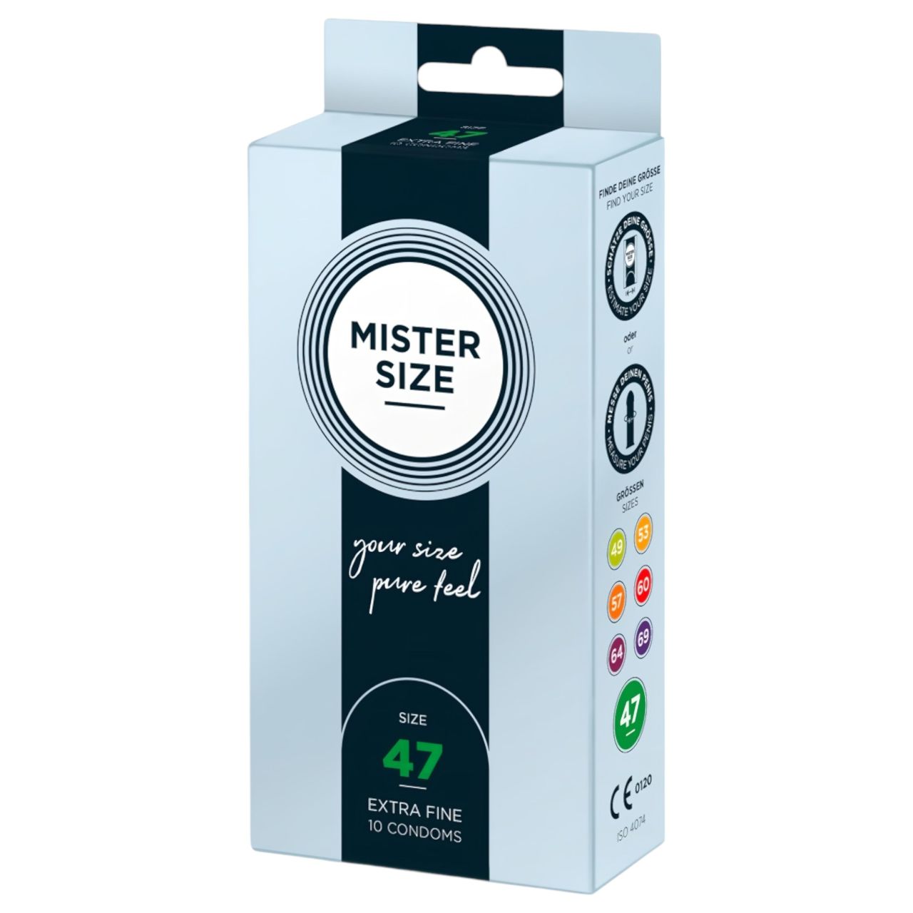 Mister Size vékony óvszer - 47mm (10db) Mister Size vékony óvszer - 47mm (10db)