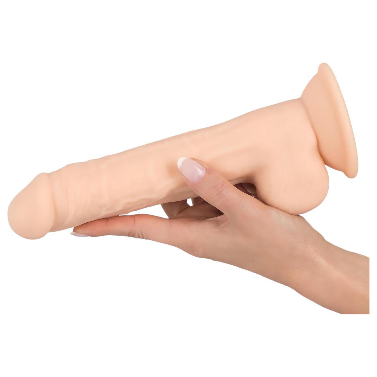 / Silexd 9,5 - tapadókorongos dildó - 24cm (natúr)