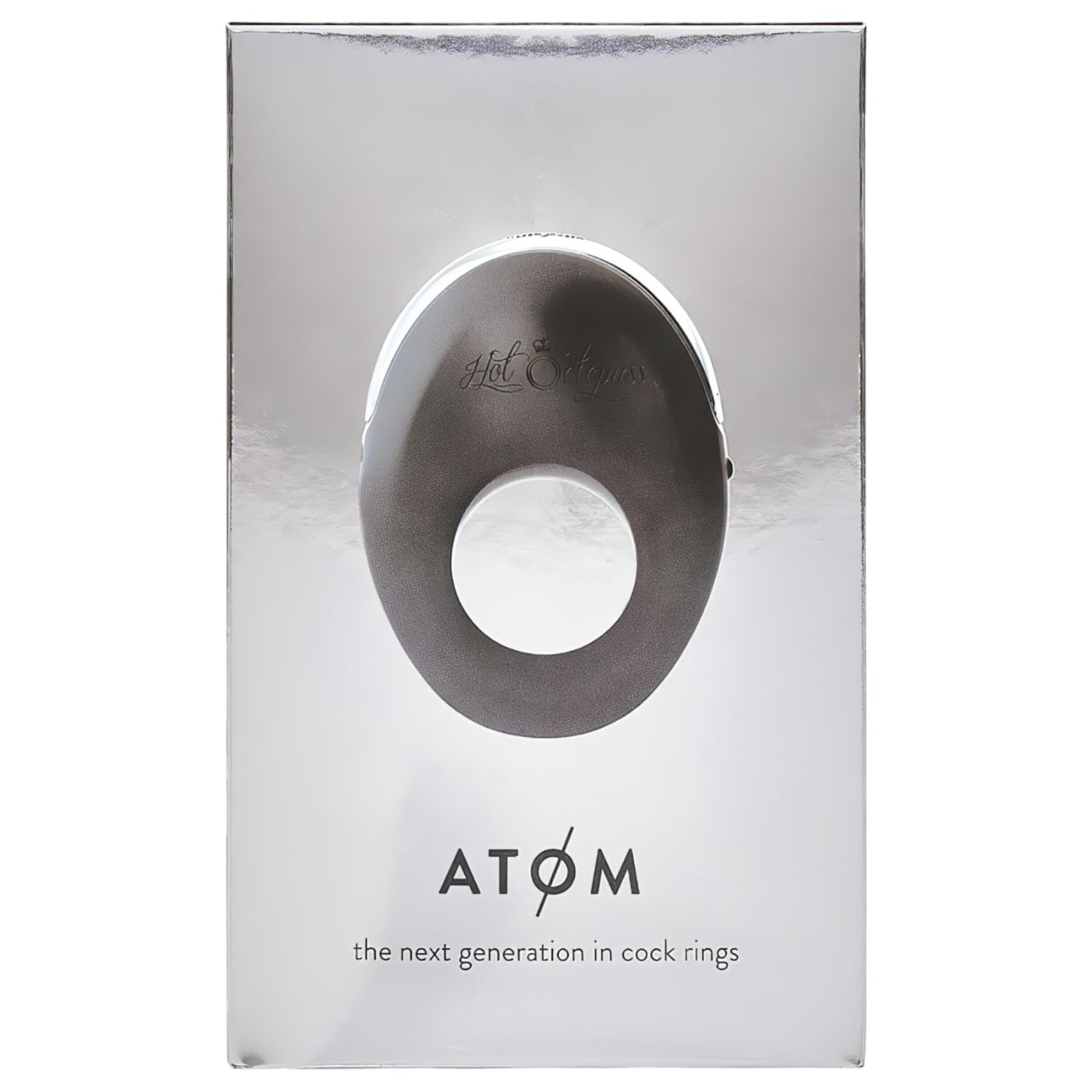 / Hot Octopuss Atom - akkus, vibrációs péniszgyűrű (fekete)