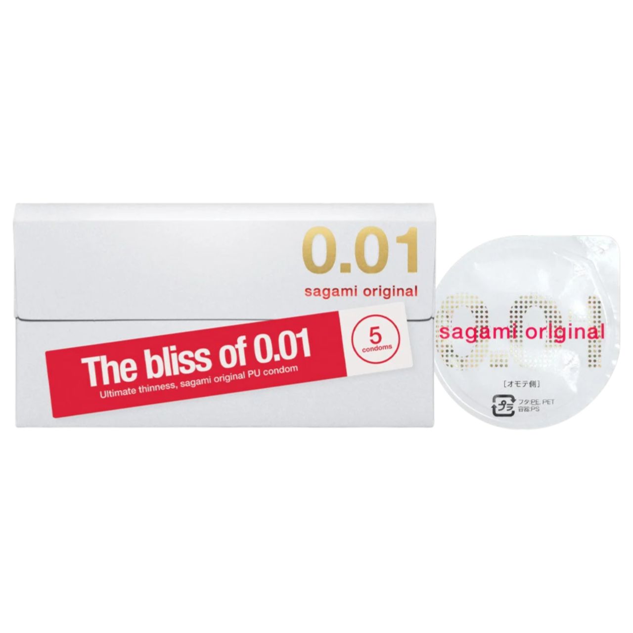 Sagami Original 0.01 - óvszer - 55mm (5db) Sagami Original 0.01 - óvszer - 55mm (5db)