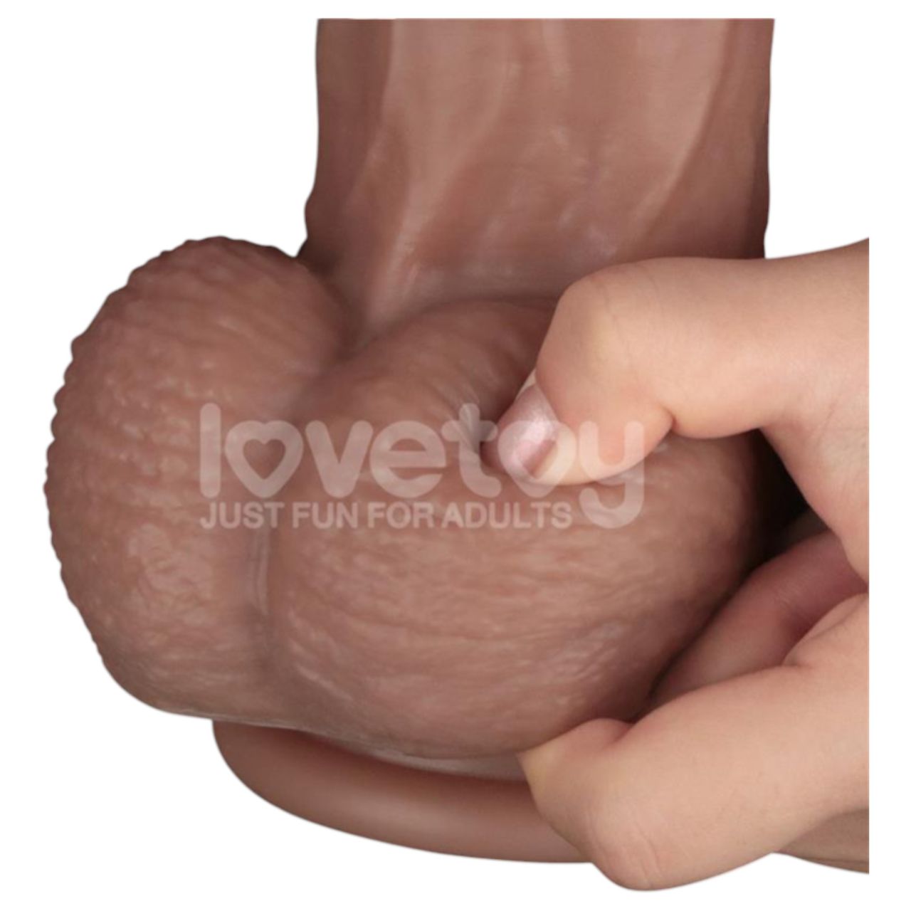 Lovetoy - kétrétegű XXL dildó - 36,5 cm - (natúr) Lovetoy - kétrétegű XXL dildó - 36,5 cm - (natúr)