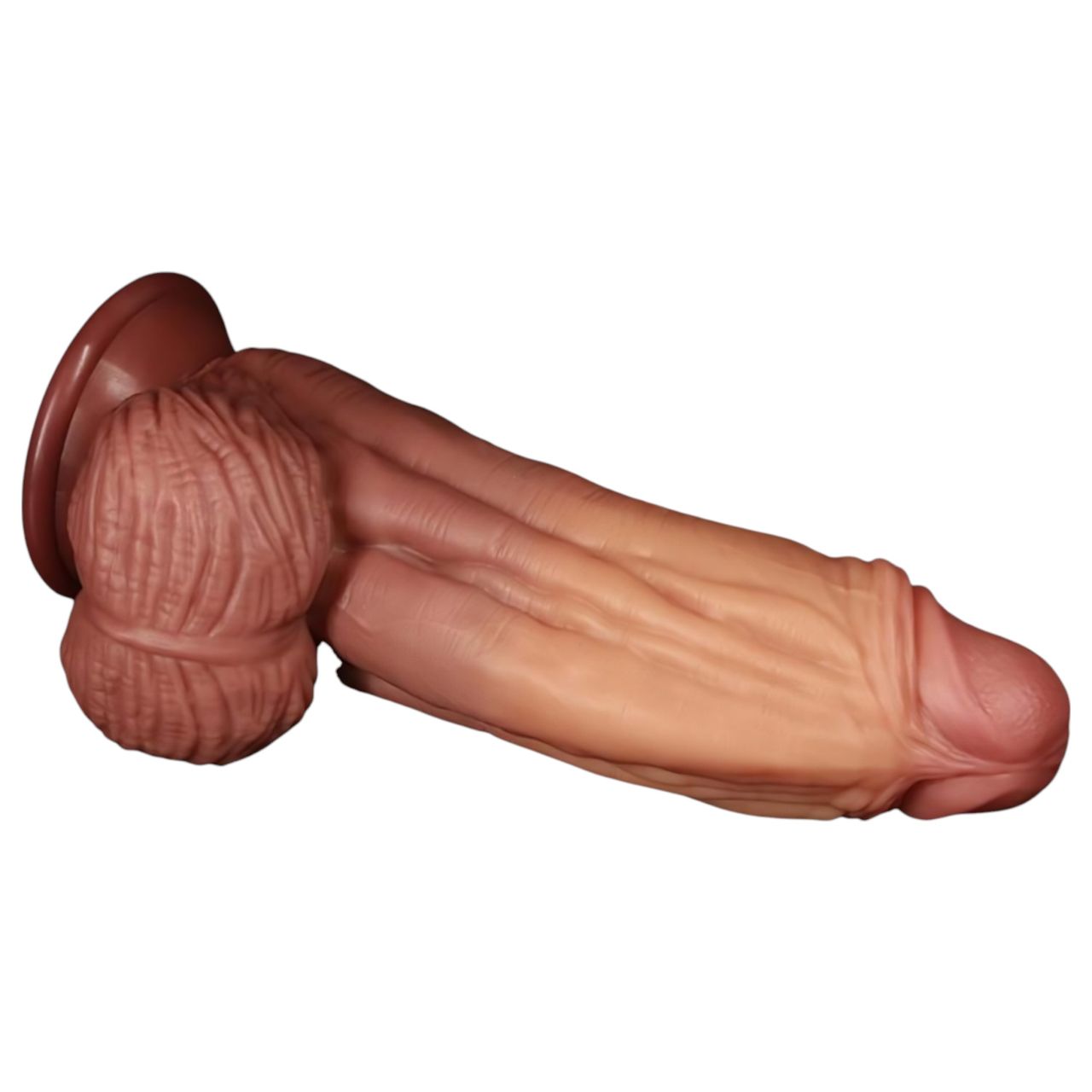 Lovetoy - kétrétegű élethű dildó - 26cm (natúr) Lovetoy - kétrétegű élethű dildó - 26cm (natúr)
