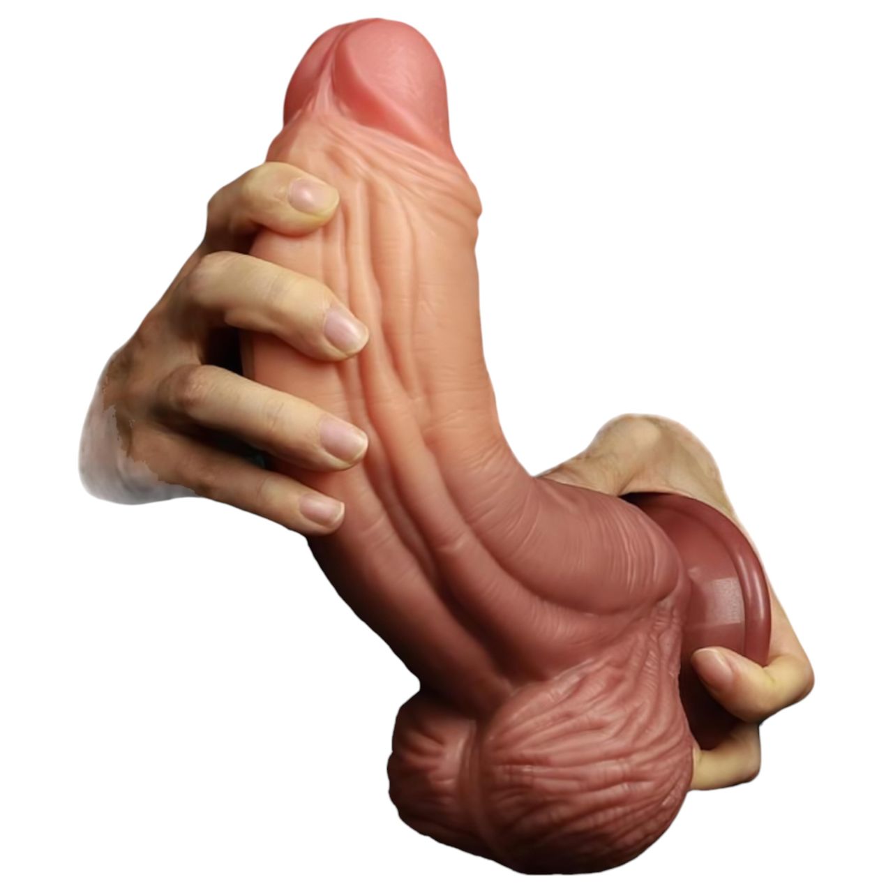 Lovetoy - kétrétegű élethű dildó - 26cm (natúr) Lovetoy - kétrétegű élethű dildó - 26cm (natúr)