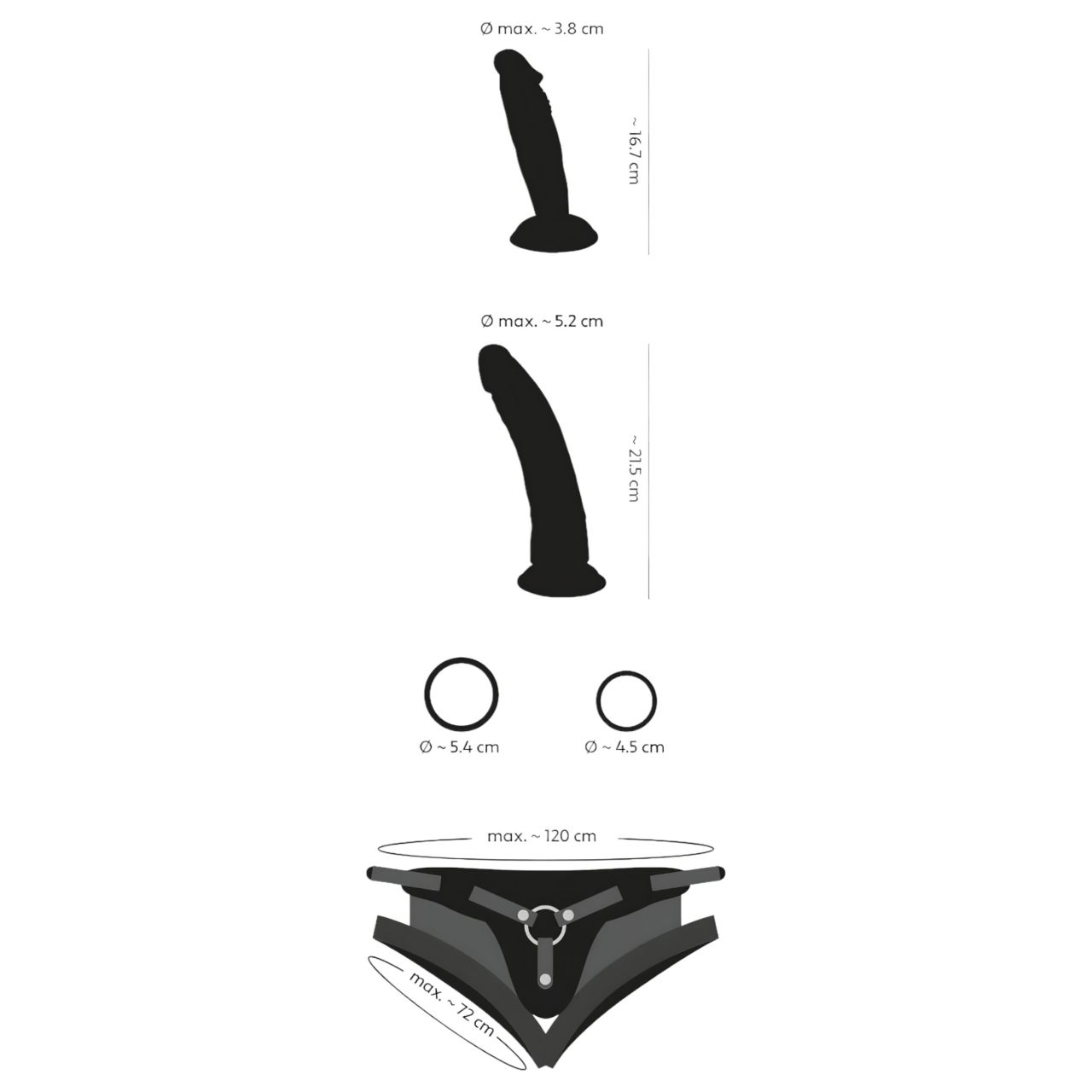 You2Toys - Strap-on Kit - felcsatolható dildó szett (2 dildós) You2Toys - Strap-on Kit - felcsatolható dildó szett (2 dildós)