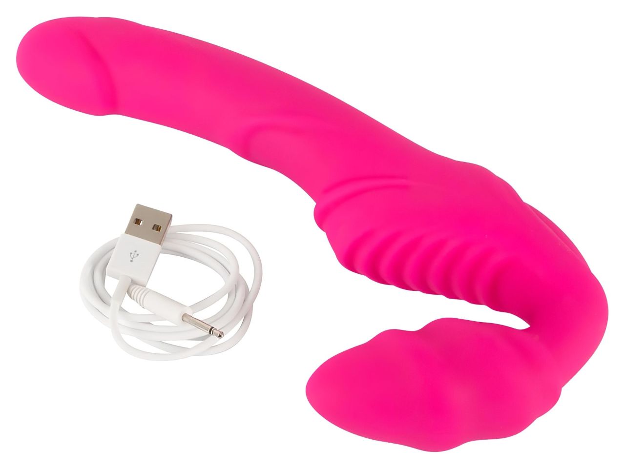 Double2Teaser - felcsatolható vibrátor tartópánt nélkül (pink)