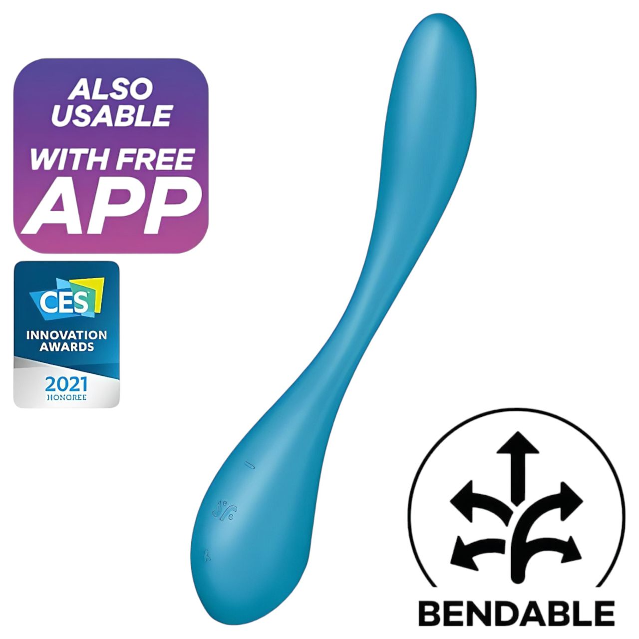 Satisfyer G-spot Flex 5 - okos G-pont vibrátor (zöld) Satisfyer G-spot Flex 5 - okos G-pont vibrátor (zöld)