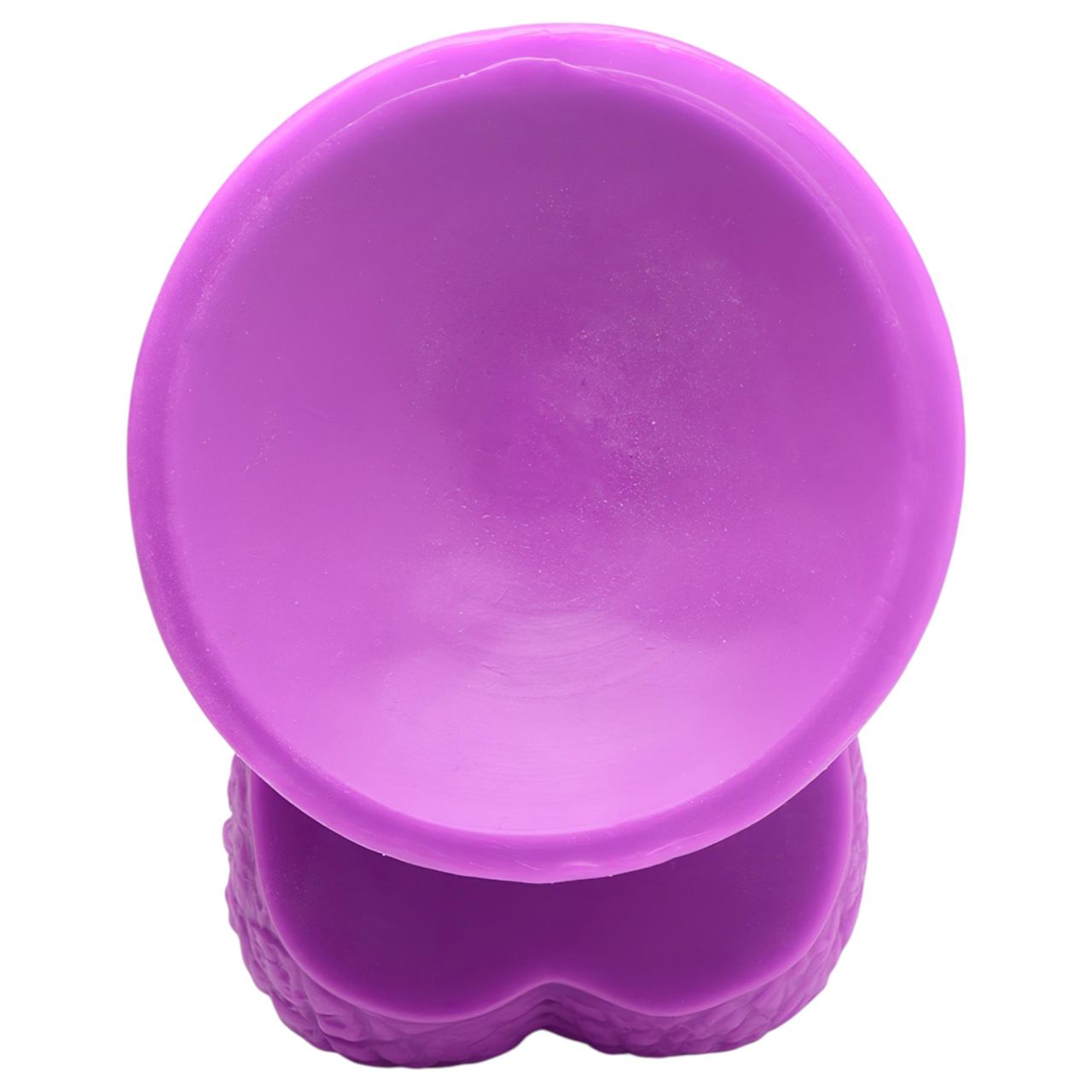 XR Brands POP - tapadótalpas, herés dildó - 19 cm (lila)