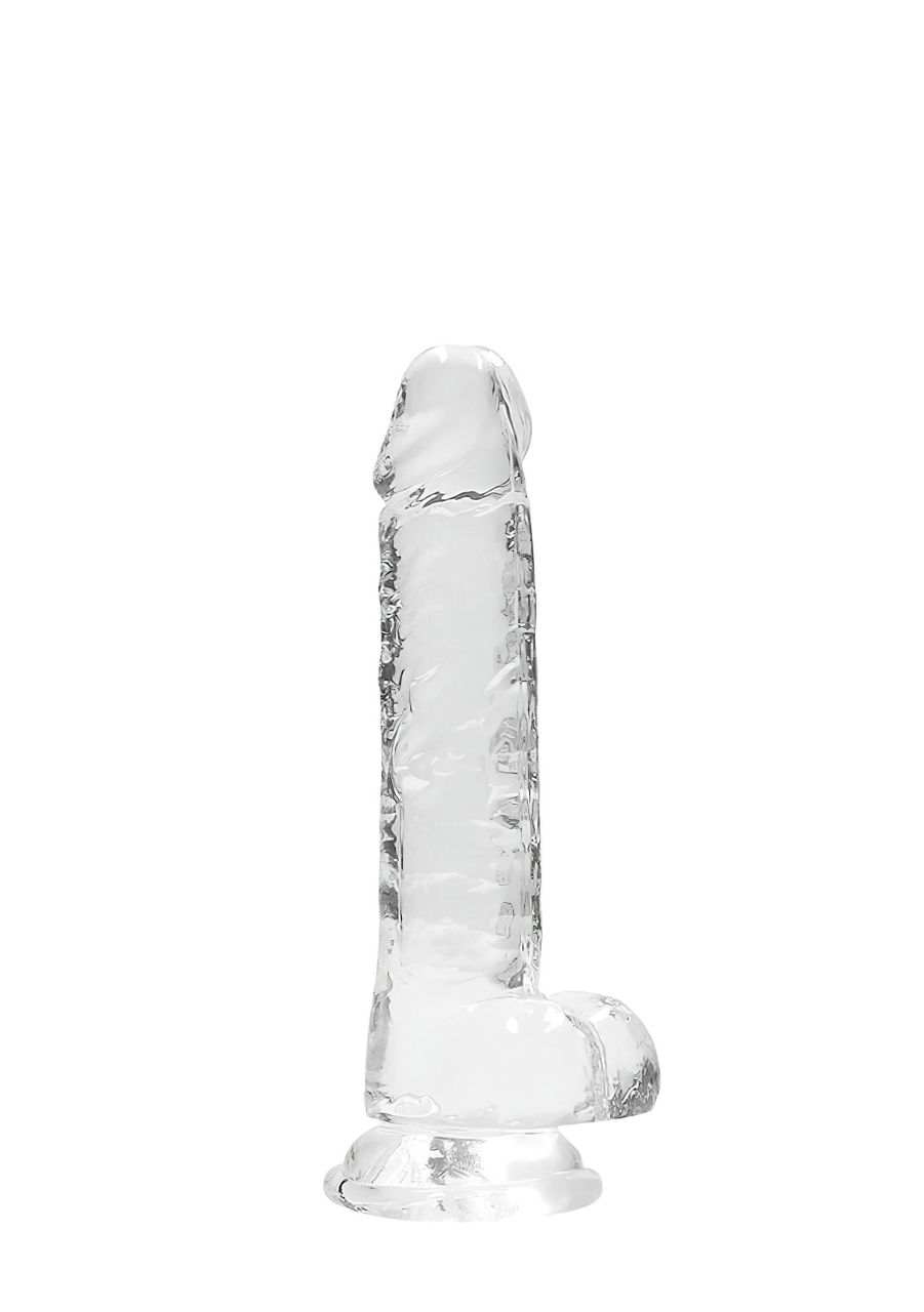 REALROCK - átlátszó élethű dildó - átlátszó (17cm) REALROCK - átlátszó élethű dildó - átlátszó (17cm)