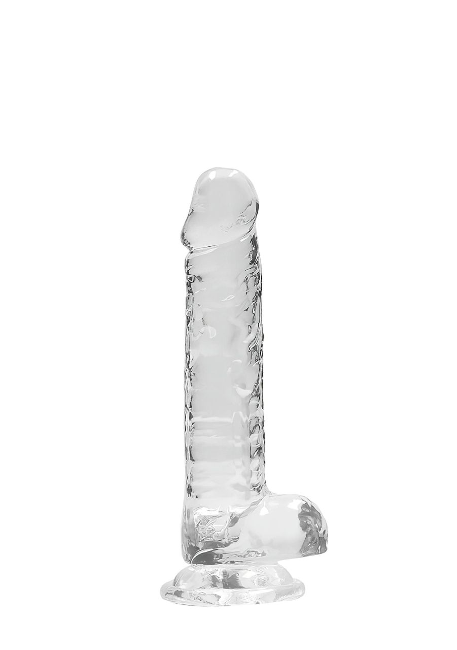 REALROCK - átlátszó élethű dildó - átlátszó (17cm) REALROCK - átlátszó élethű dildó - átlátszó (17cm)