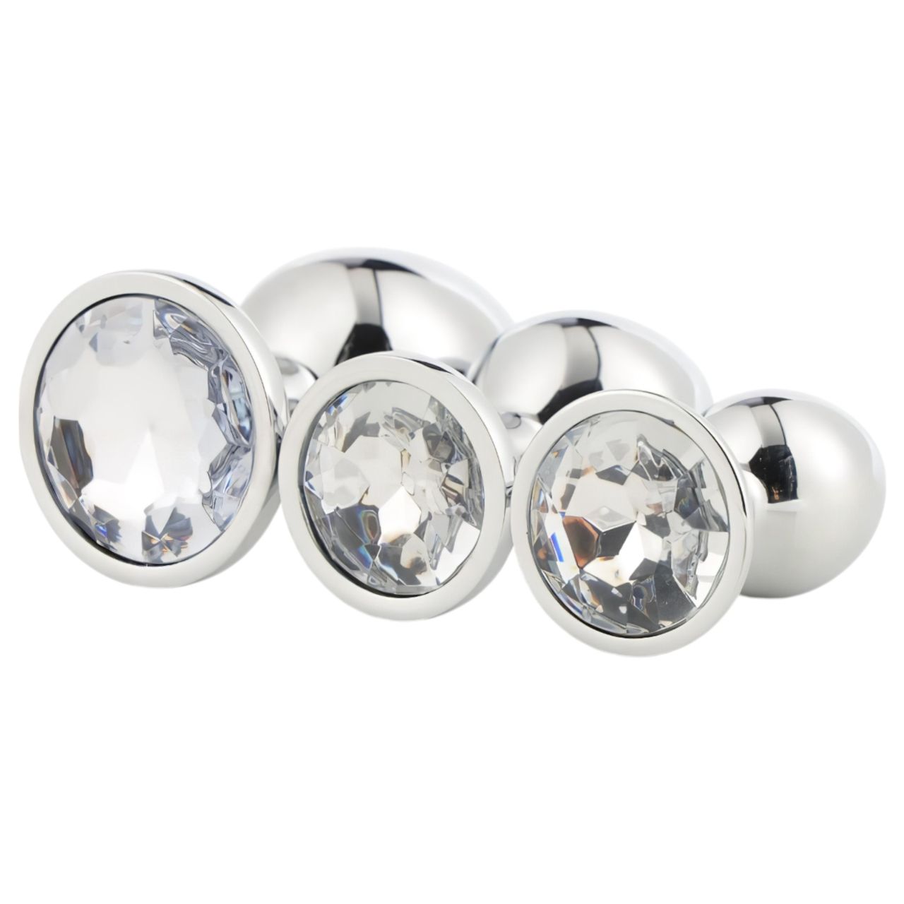 Gleaming Love - anál plug szett - ezüst (3 részes) Gleaming Love - anál plug szett - ezüst (3 részes)