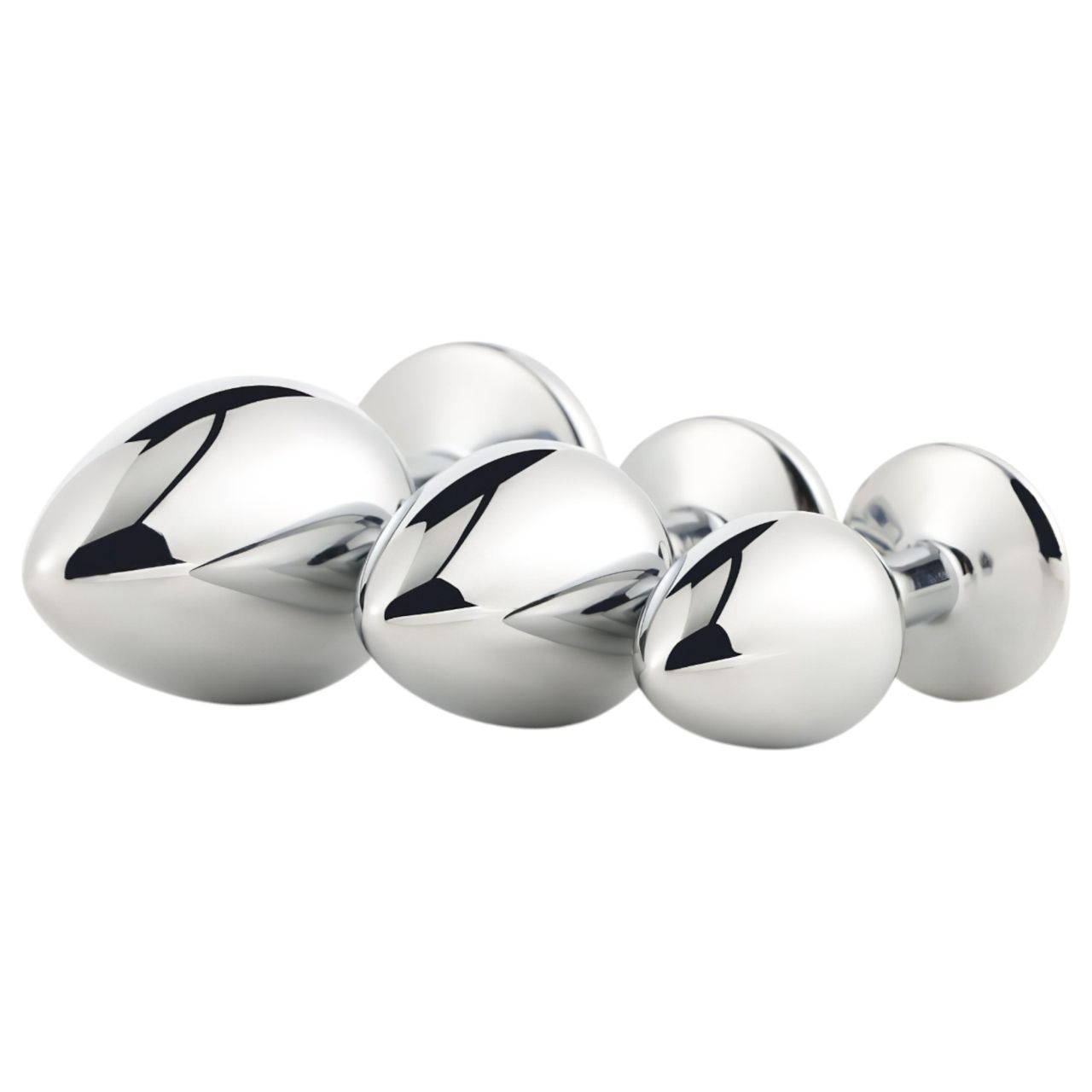 Gleaming Love - anál plug szett - ezüst (3 részes) Gleaming Love - anál plug szett - ezüst (3 részes)