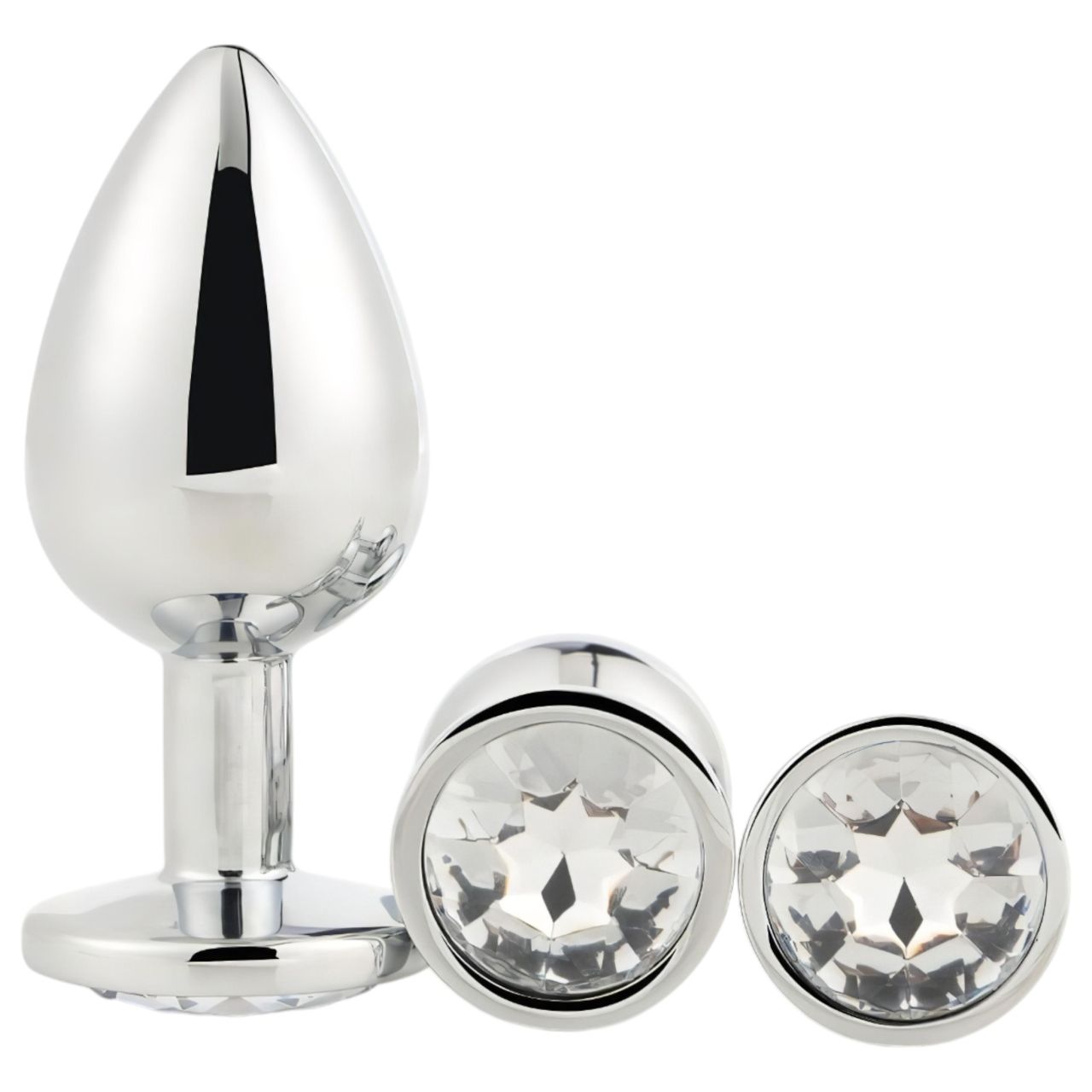 Gleaming Love - anál plug szett - ezüst (3 részes) Gleaming Love - anál plug szett - ezüst (3 részes)