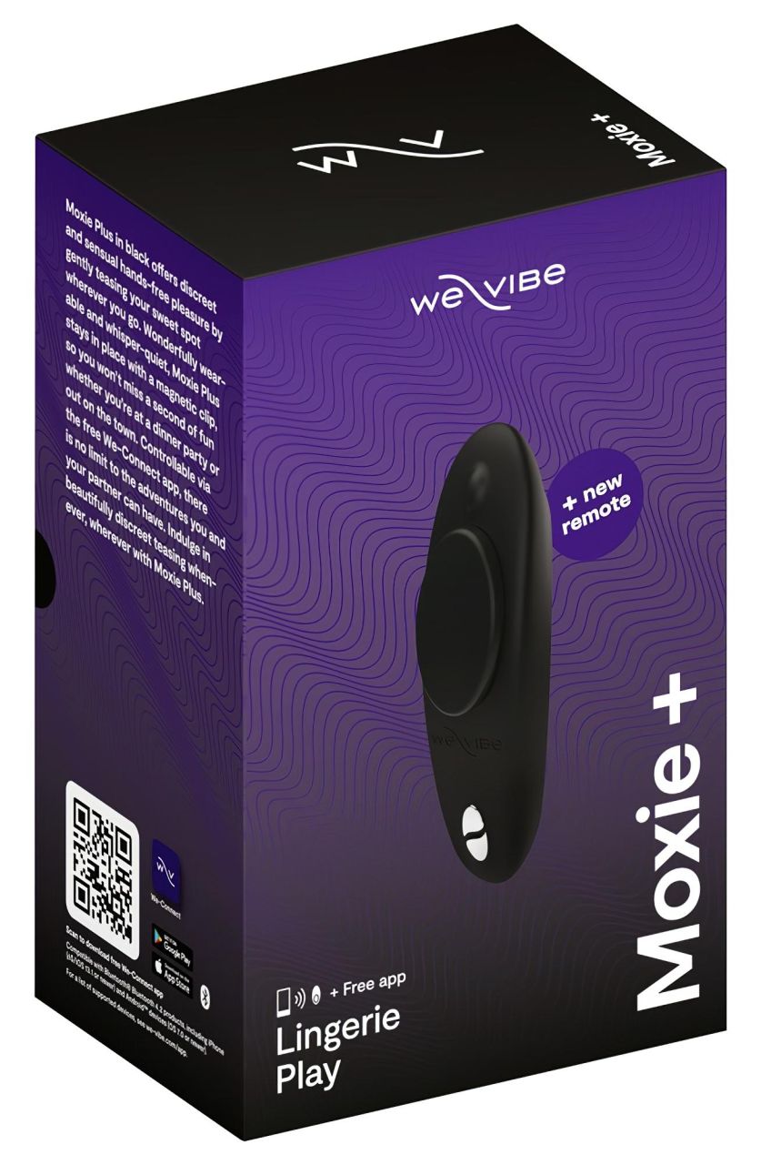 We-Vibe Moxie+ - rádiós, okos csikló vibrátor (fekete) We-Vibe Moxie+ - rádiós, okos csikló vibrátor (fekete)