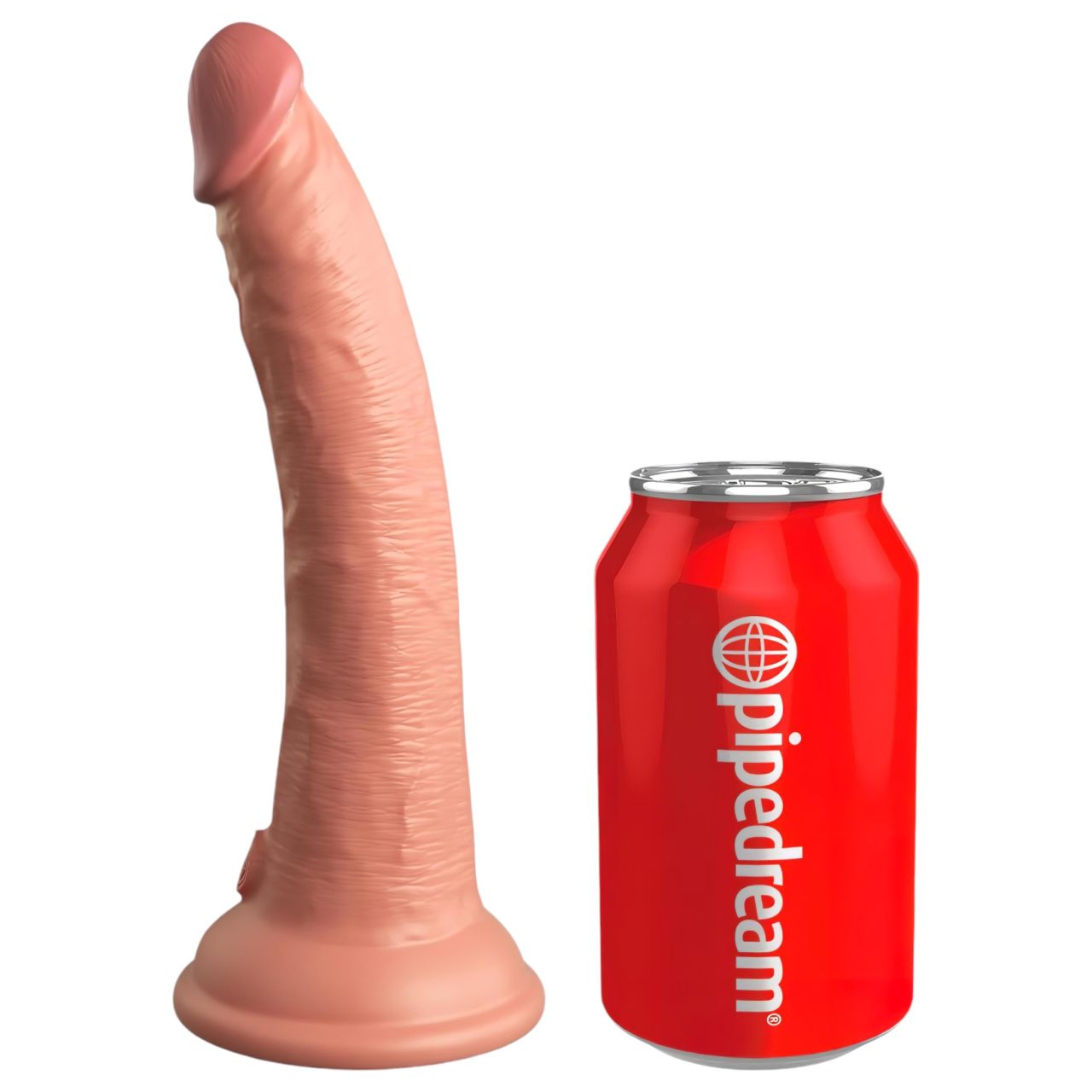 King Cock Elite 7- tapadókorongos, élethű dildó (18cm) - natúr King Cock Elite 7- tapadókorongos, élethű dildó (18cm) - natúr