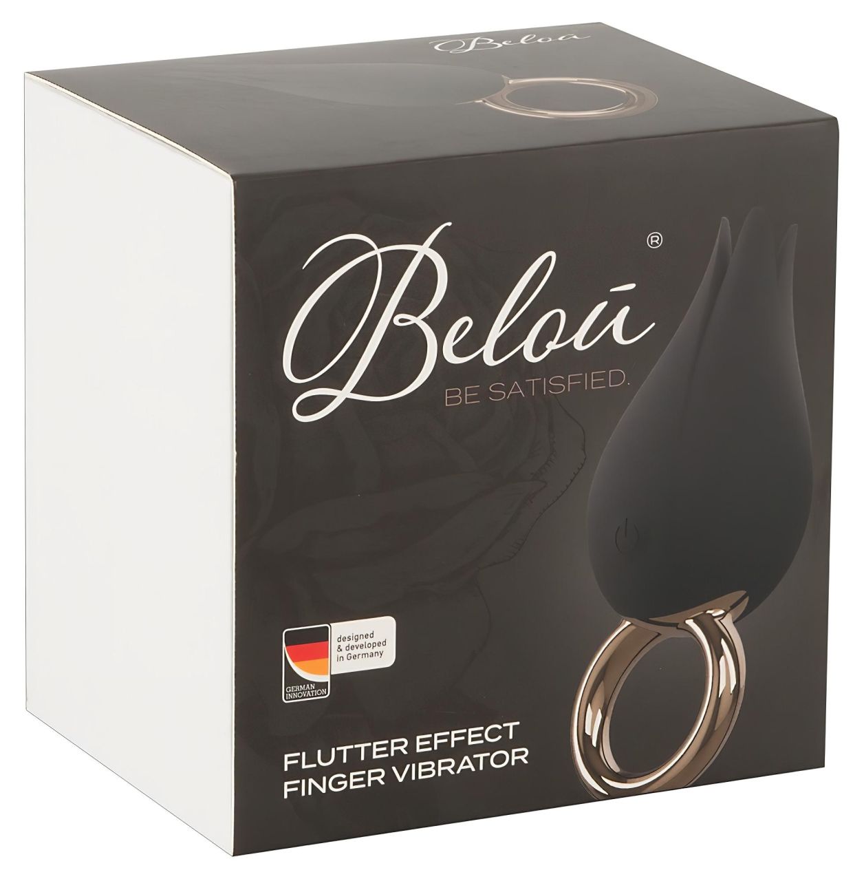 Belou - akkus, vízálló csikló vibrátor ( fekete)