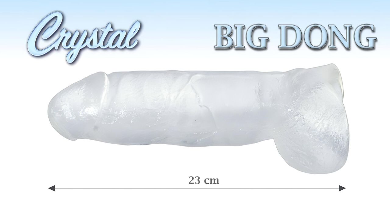 Kristálytiszta óriás dildó Kristálytiszta óriás dildó