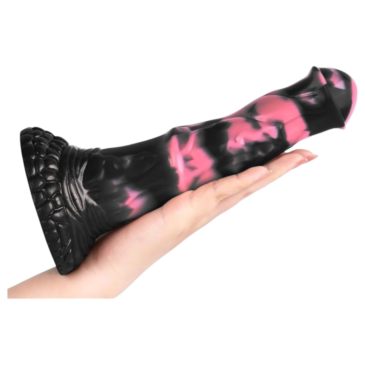 Bad Horse - szilikon ló pénisz dildó - 18cm (fekete-pink) Bad Horse - szilikon ló pénisz dildó - 18cm (fekete-pink)
